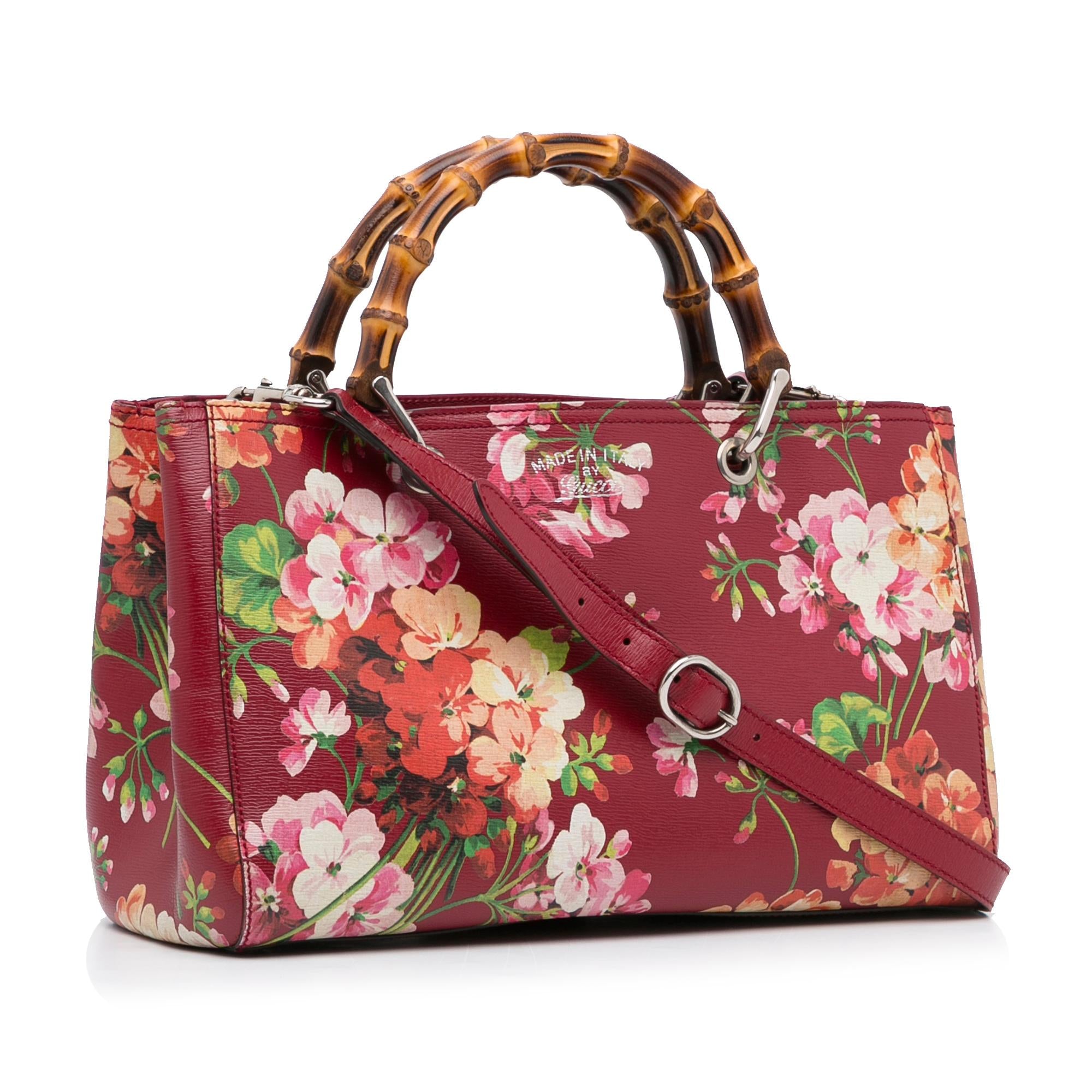 Gucci Medium Blooms Bamboo Shopper (SHG-NbVEVC)