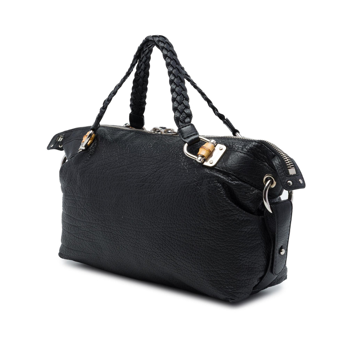 Gucci Medium Calfskin Bamboo Bar Tote