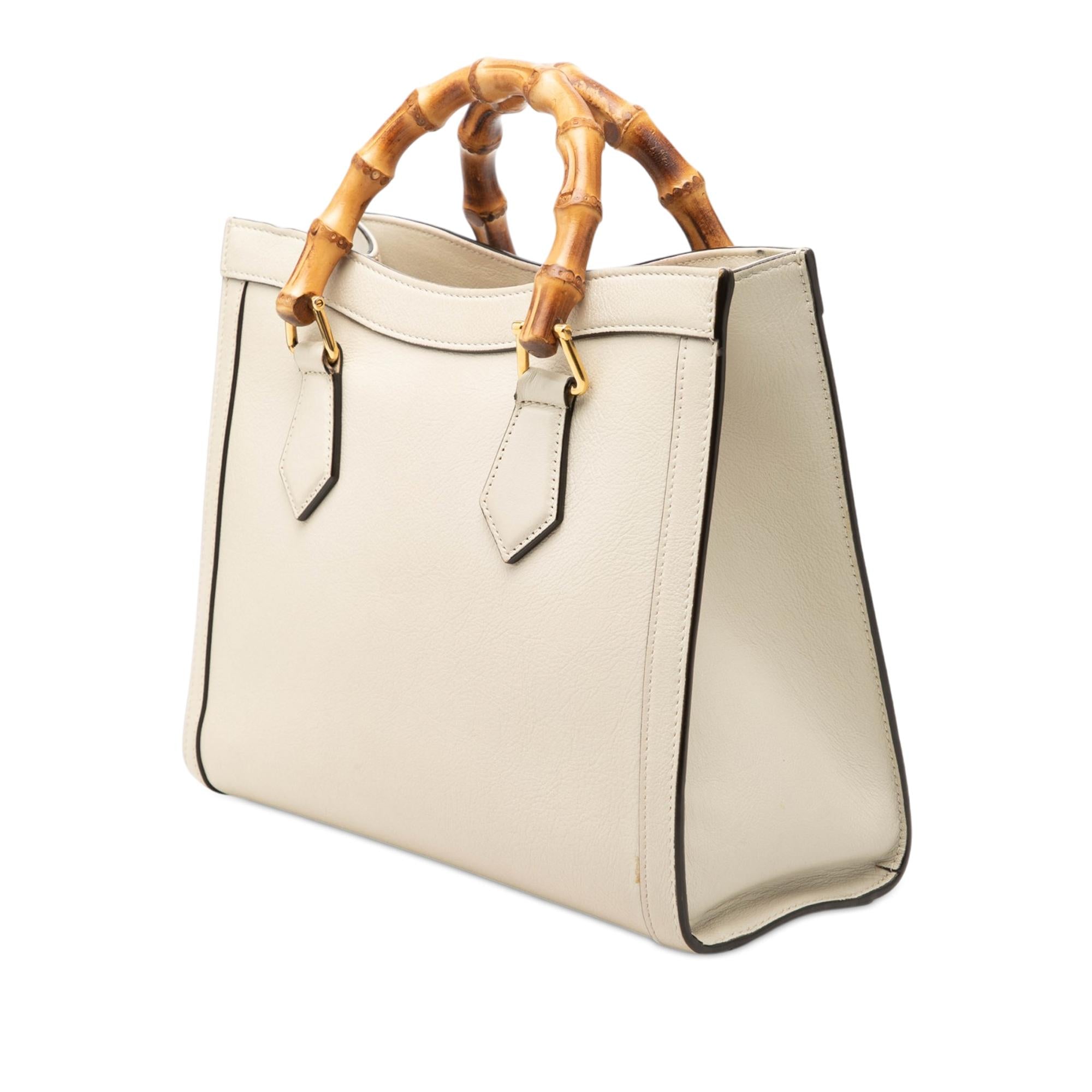Gucci Medium Calfskin Bamboo Diana Satchel