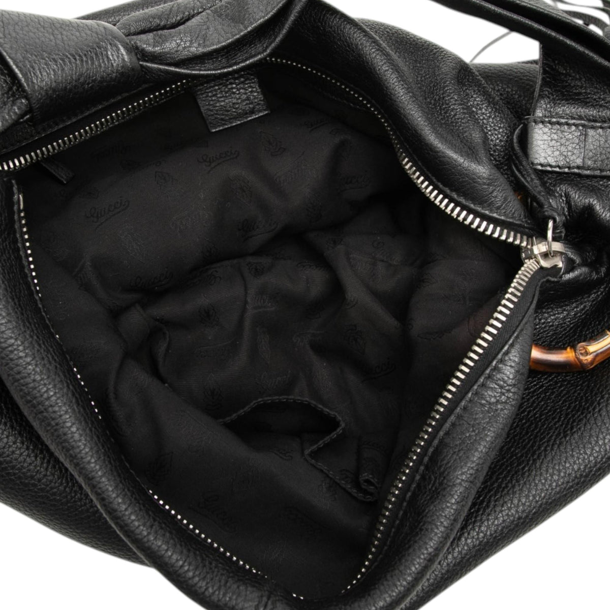 Gucci Medium Calfskin Bamboo Jungle Hobo