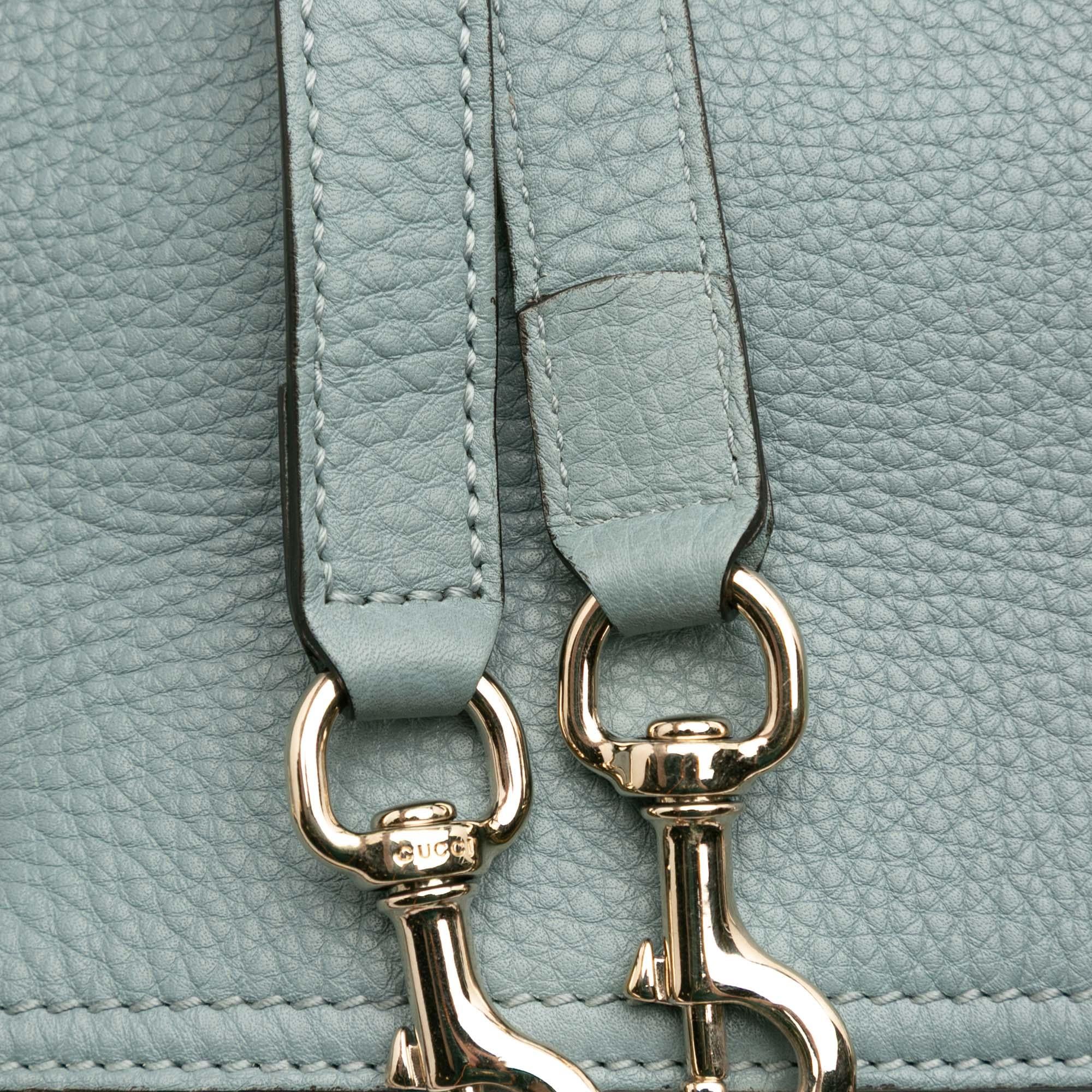 Gucci Medium Calfskin Bamboo Shopper Satchel