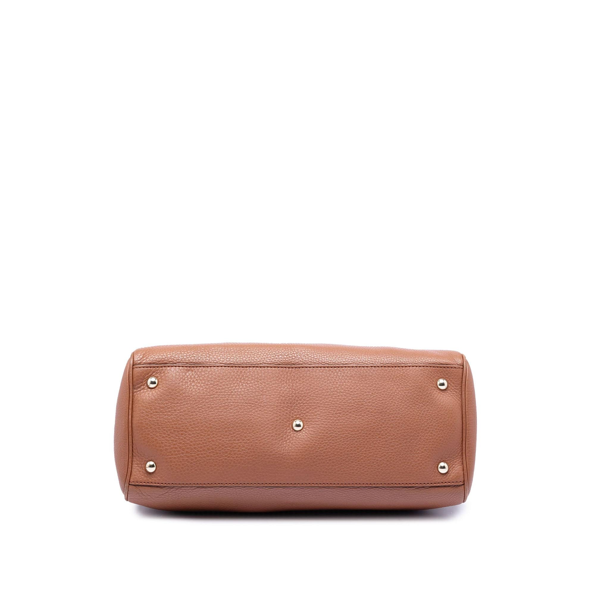 Gucci Medium Calfskin Bamboo Shopper Satchel