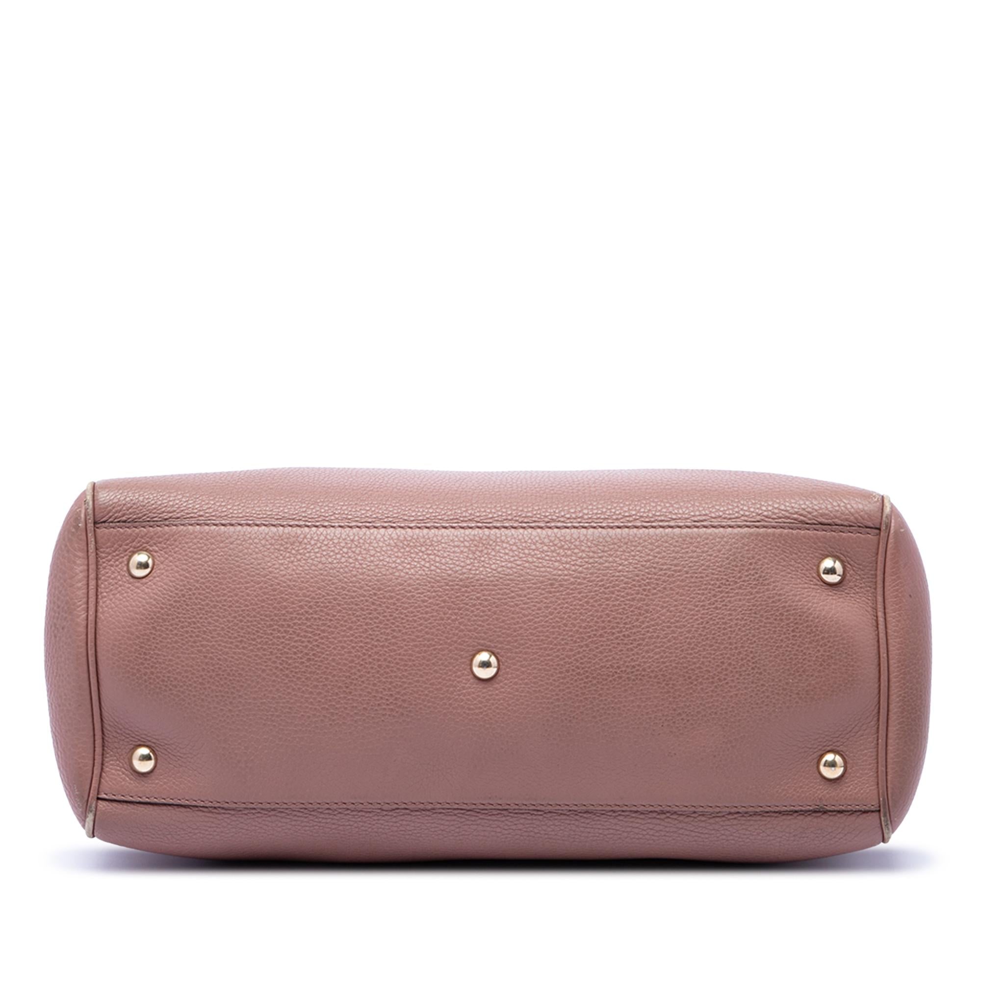 Gucci Medium Calfskin Bamboo Shopper Satchel