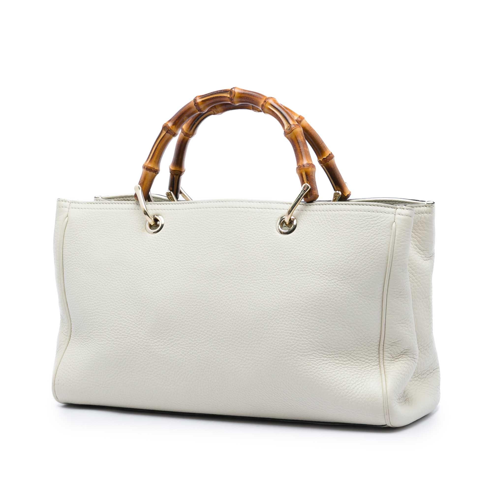 Gucci Medium Calfskin Bamboo Shopper Satchel