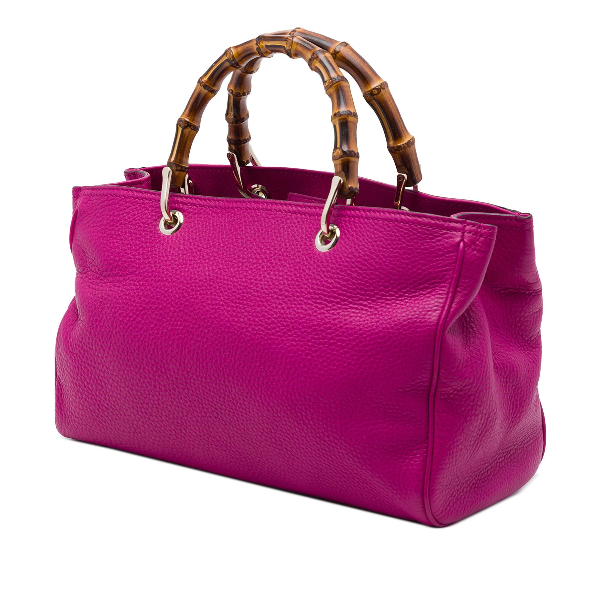 Gucci Medium Calfskin Bamboo Shopper Satchel