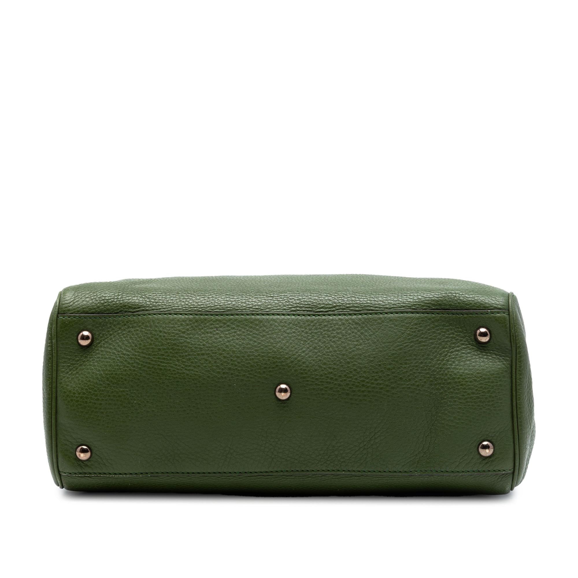 Gucci Medium Calfskin Bamboo Shopper Satchel