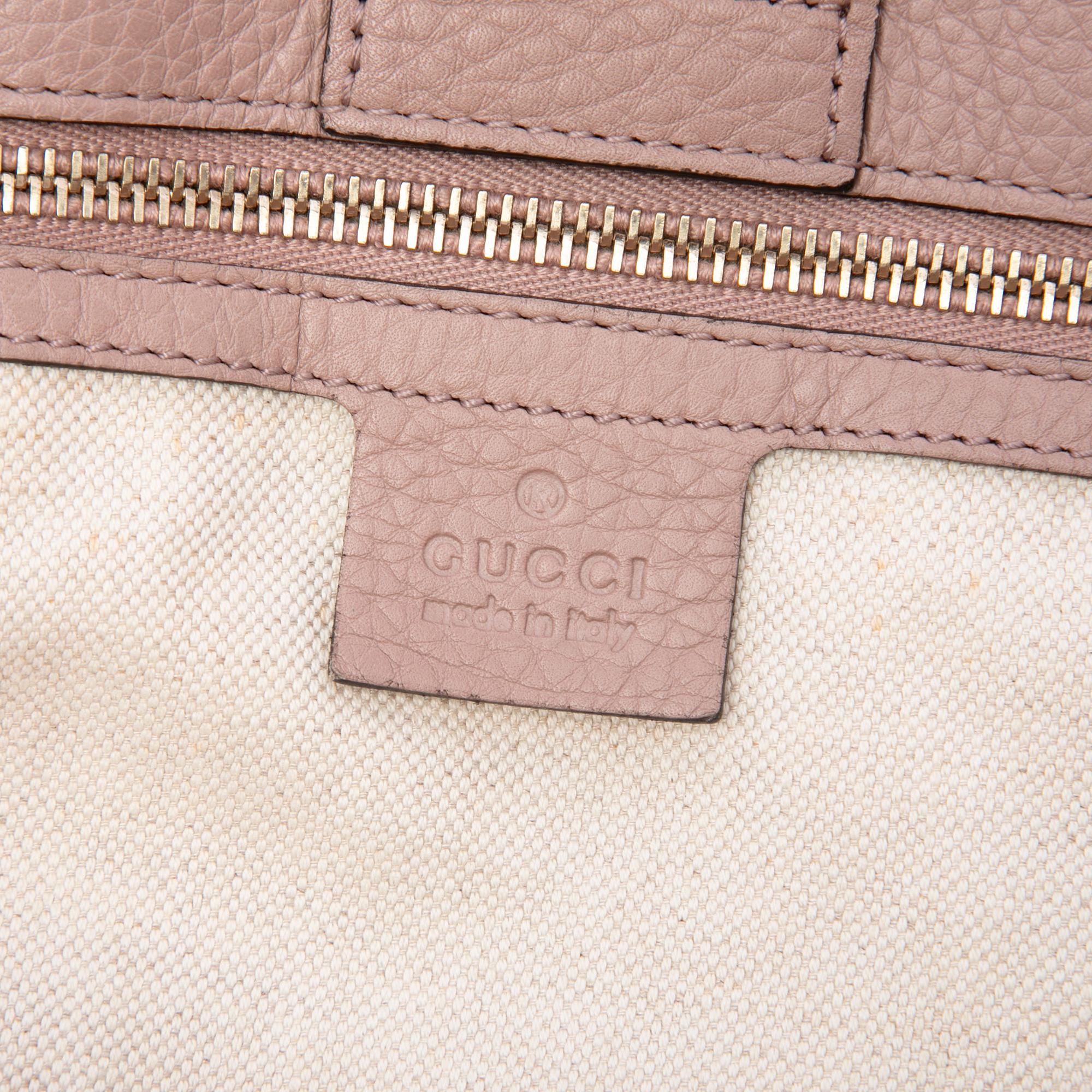 Gucci Medium Calfskin Bamboo Shopper Satchel