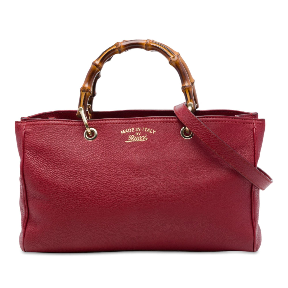 Gucci Medium Calfskin Bamboo Shopper Satchel