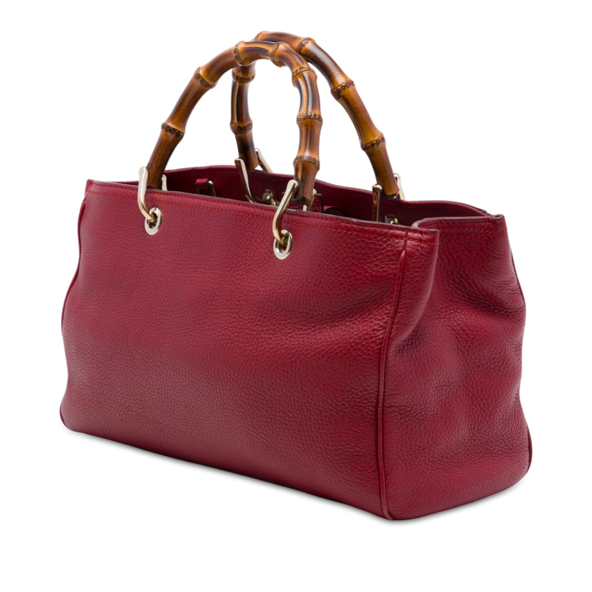 Gucci Medium Calfskin Bamboo Shopper Satchel
