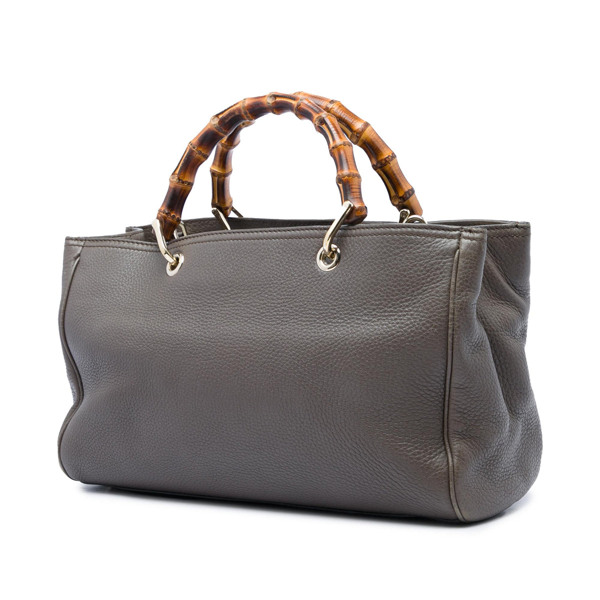 Gucci Medium Calfskin Bamboo Shopper Satchel