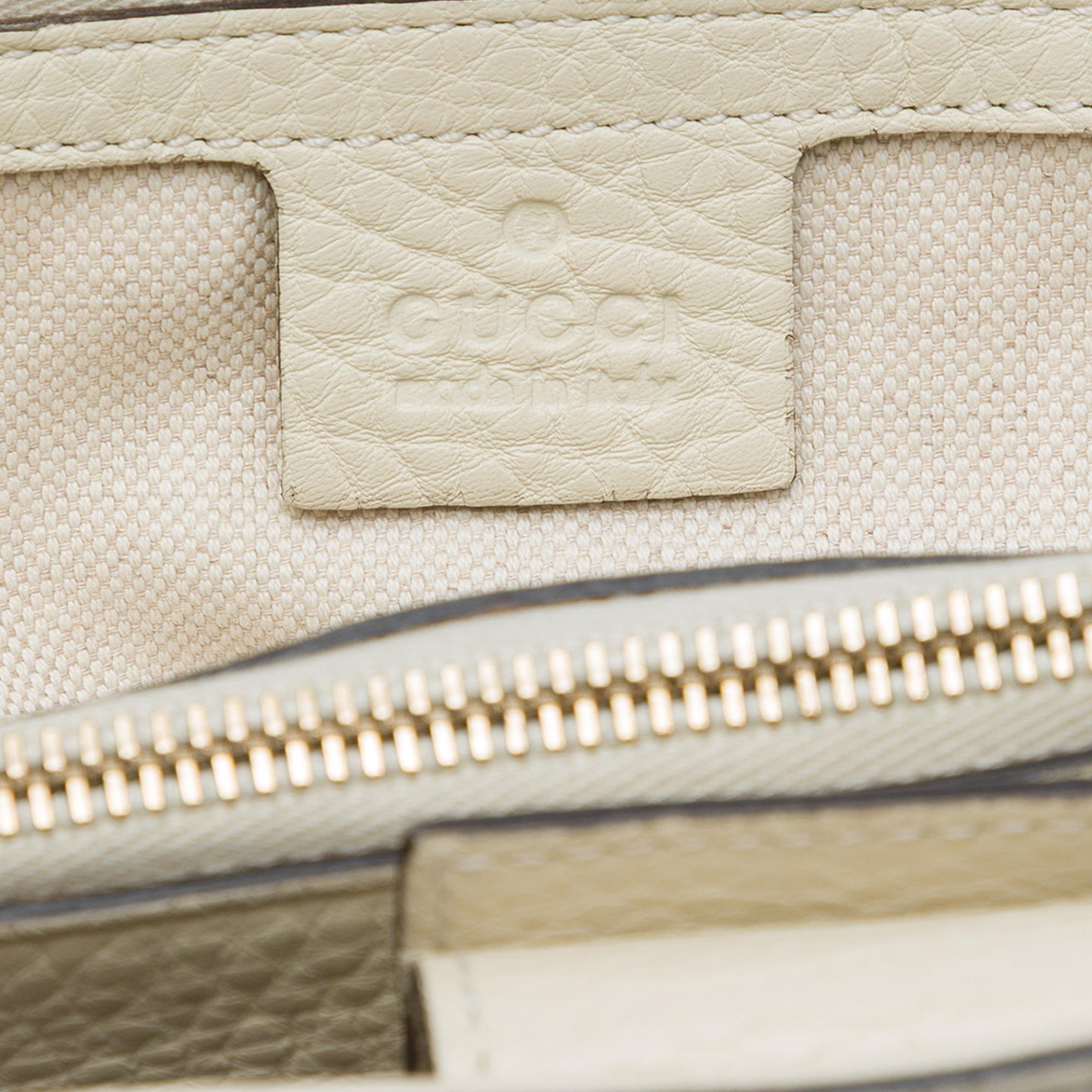 Gucci Medium Calfskin Bamboo Shopper Satchel