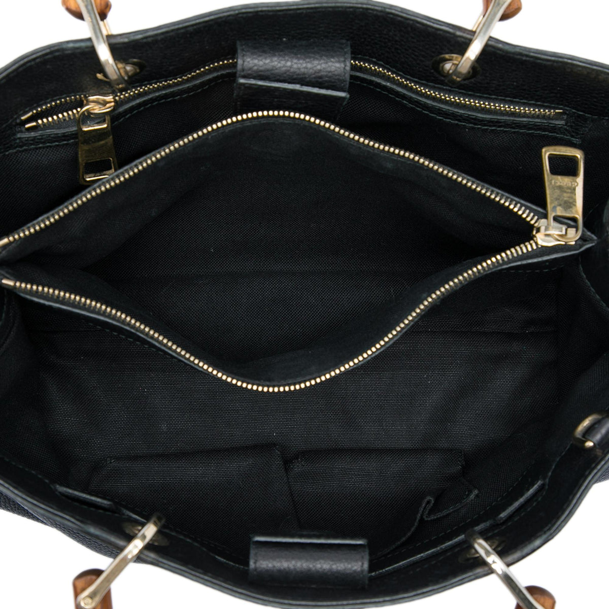 Gucci Medium Calfskin Bamboo Shopper Satchel