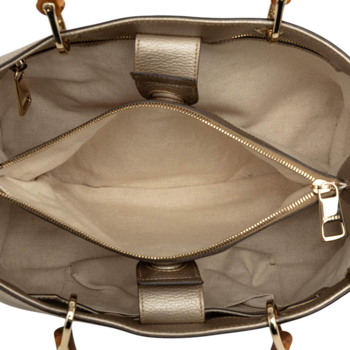 Gucci Medium Calfskin Bamboo Shopper Satchel
