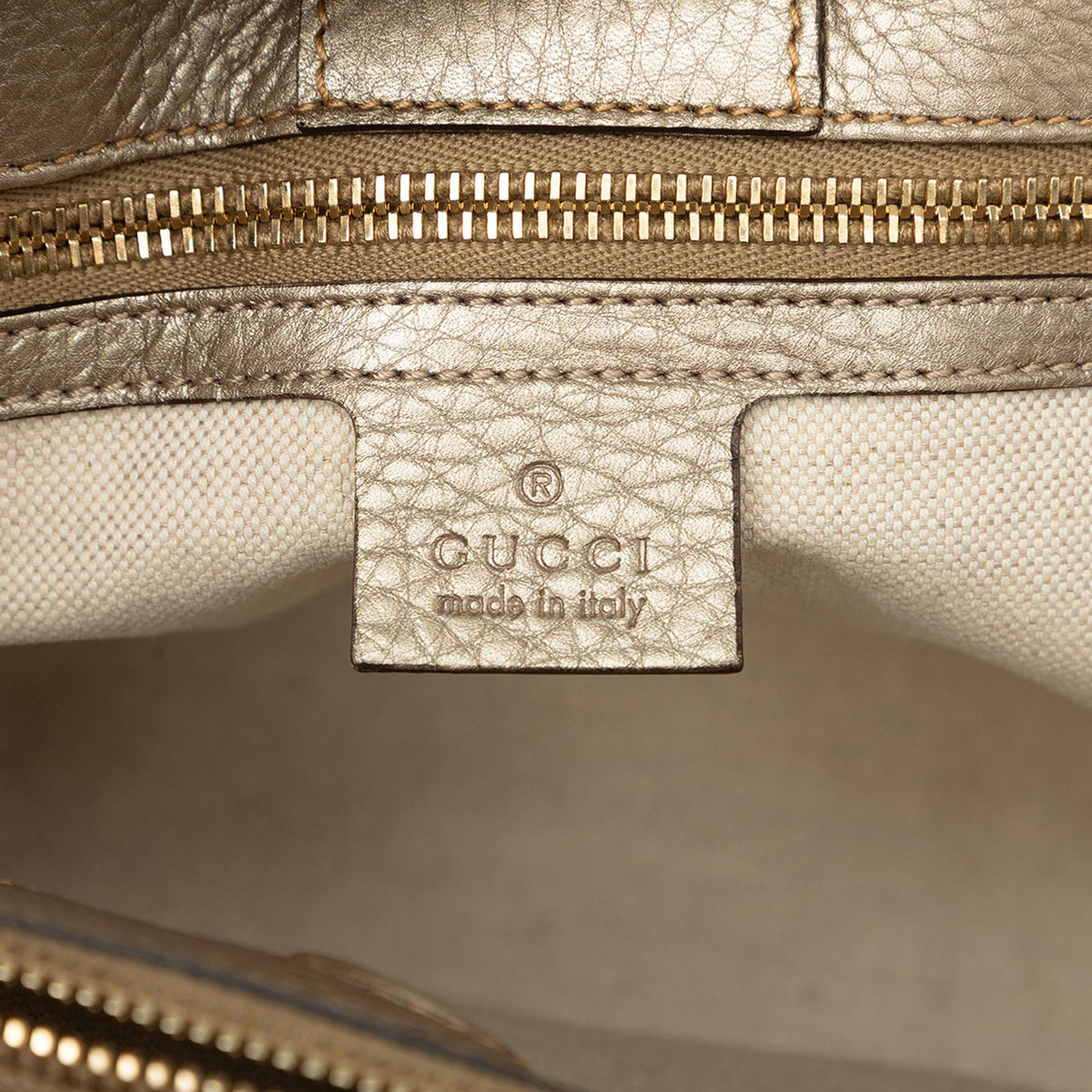 Gucci Medium Calfskin Bamboo Shopper Satchel