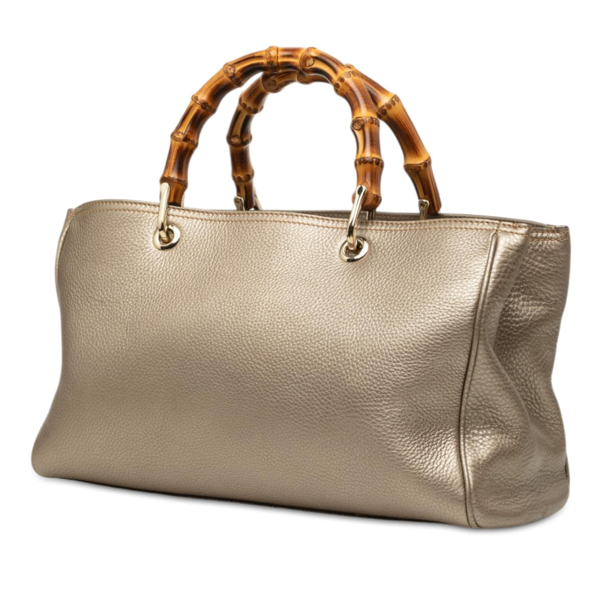 Gucci Medium Calfskin Bamboo Shopper Satchel
