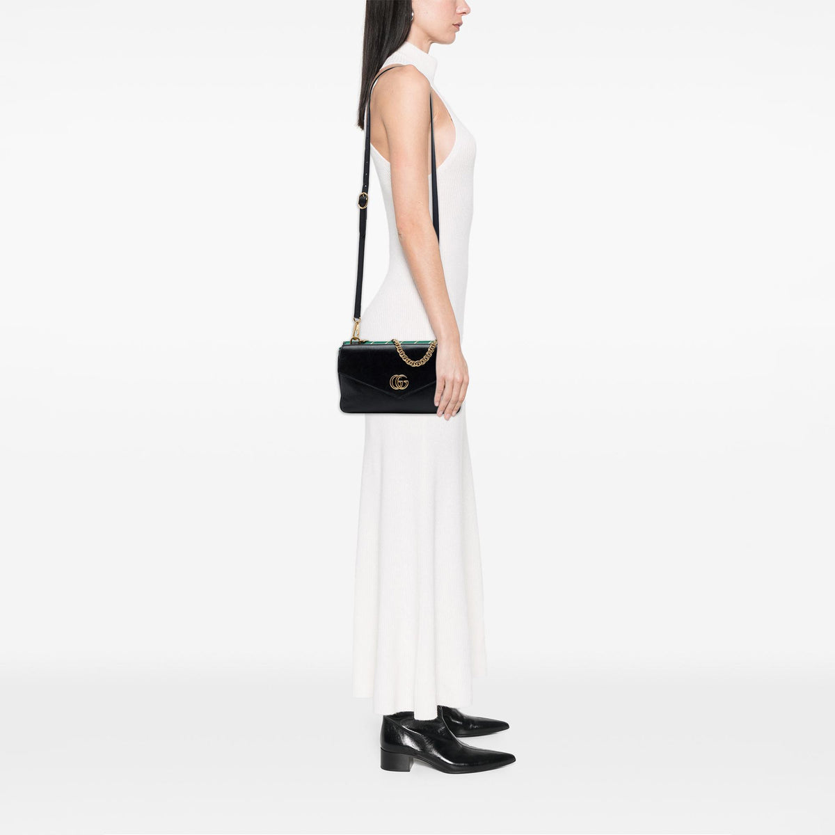 Gucci Medium Calfskin Double Thiara Satchel