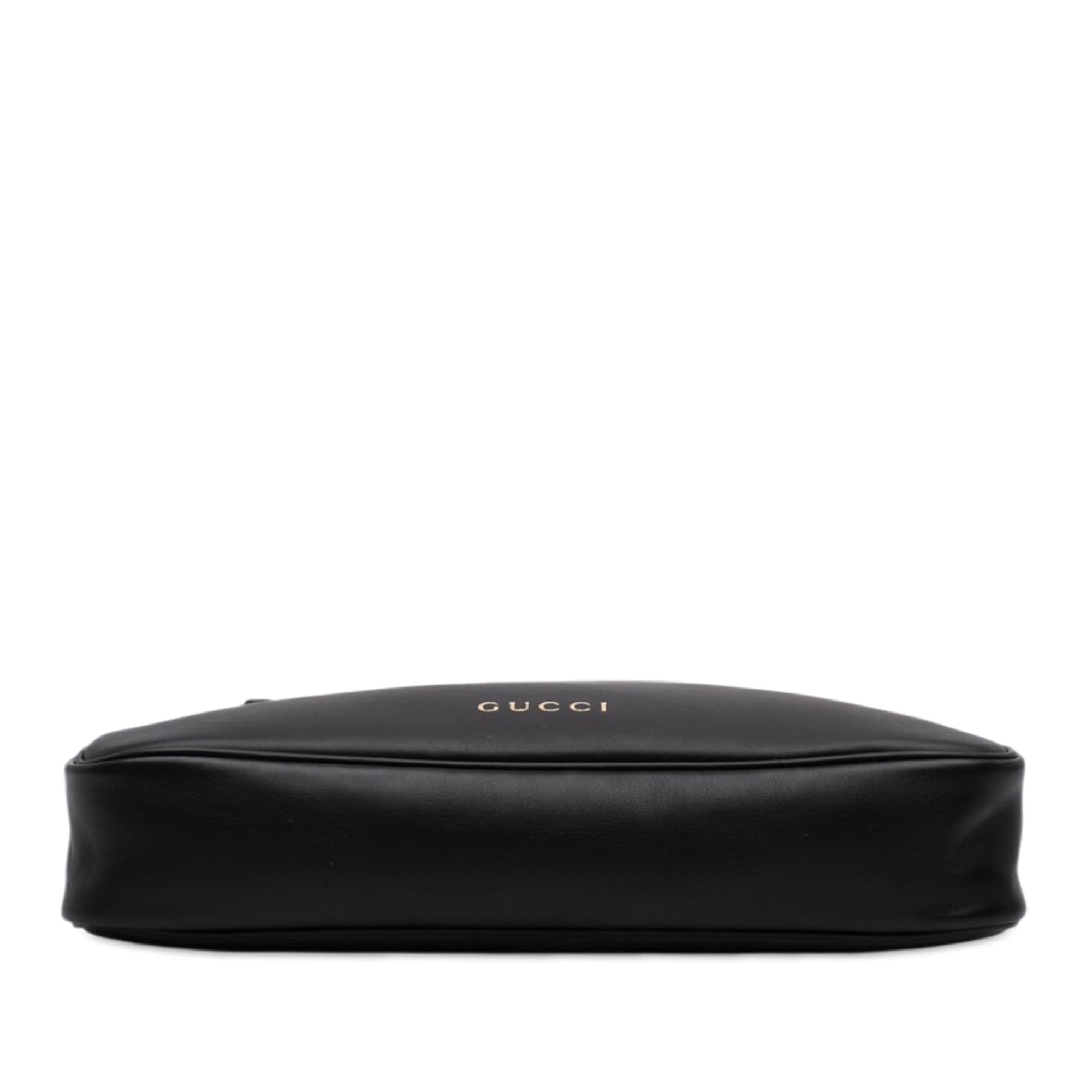 Gucci Medium Calfskin GG Emblem Shoulder Bag