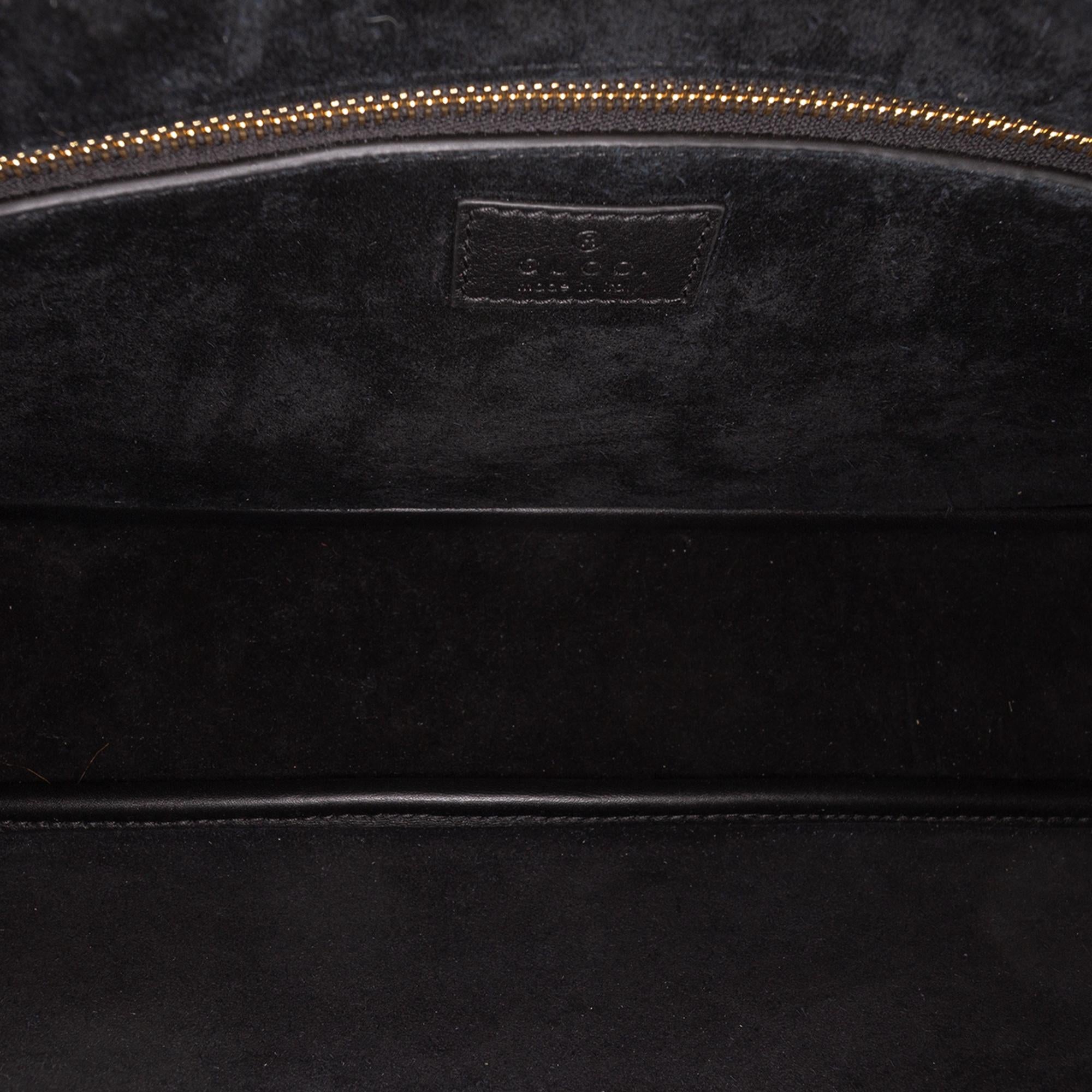 Gucci Medium Calfskin GG Emblem Shoulder Bag