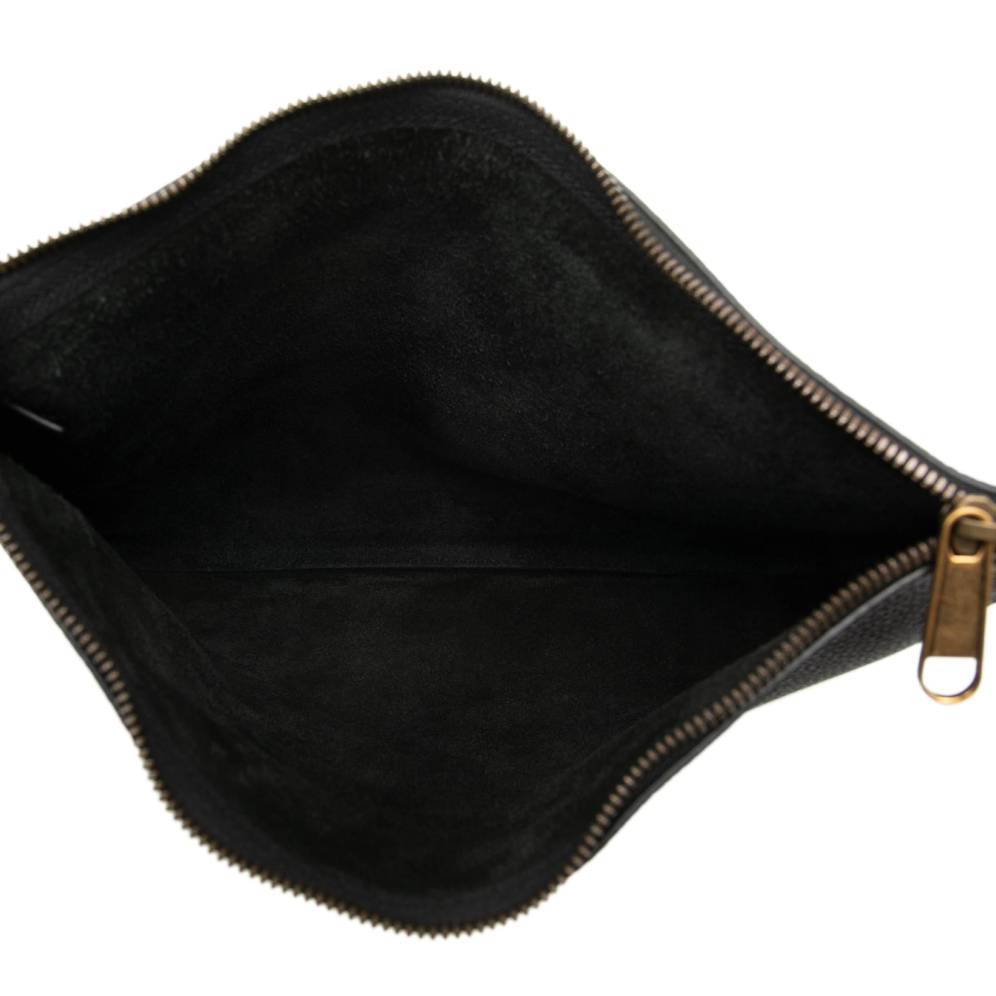 Gucci Medium Calfskin Logo Portfolio Clutch