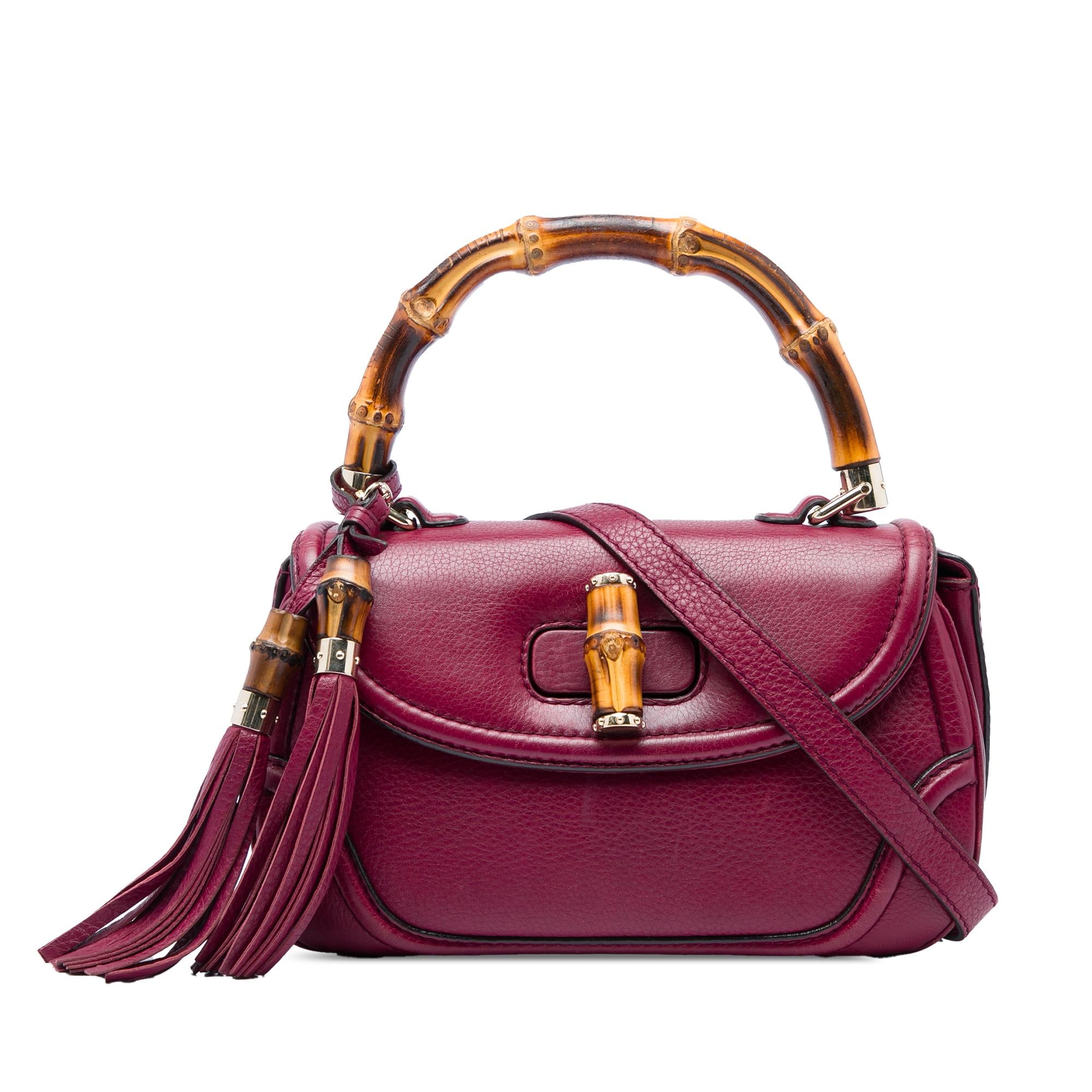 Gucci Medium Calfskin New Bamboo Satchel