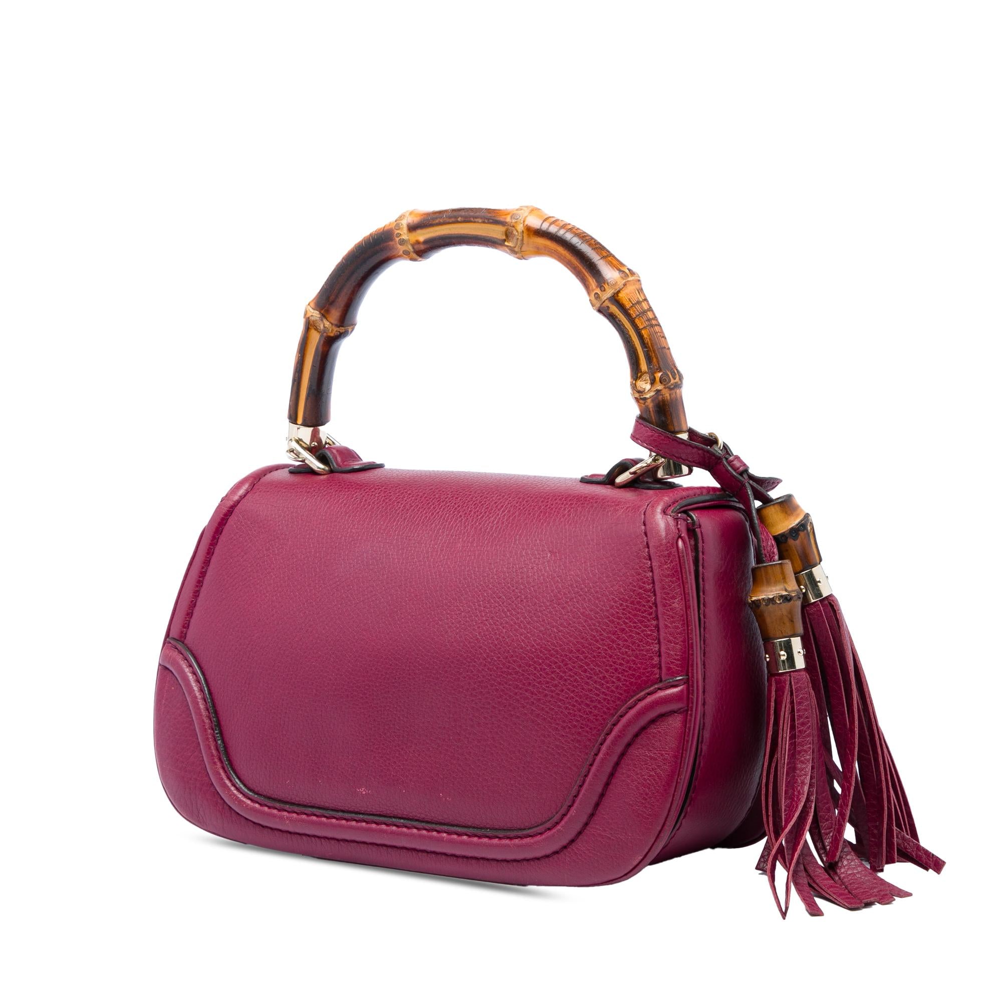 Gucci Medium Calfskin New Bamboo Satchel