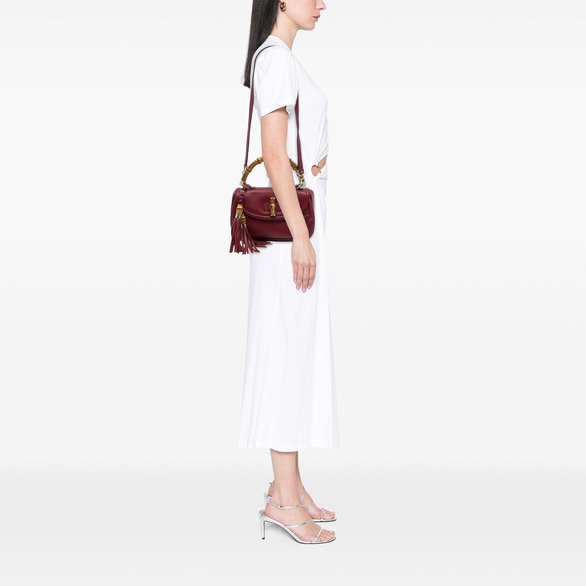 Gucci Medium Calfskin New Bamboo Satchel