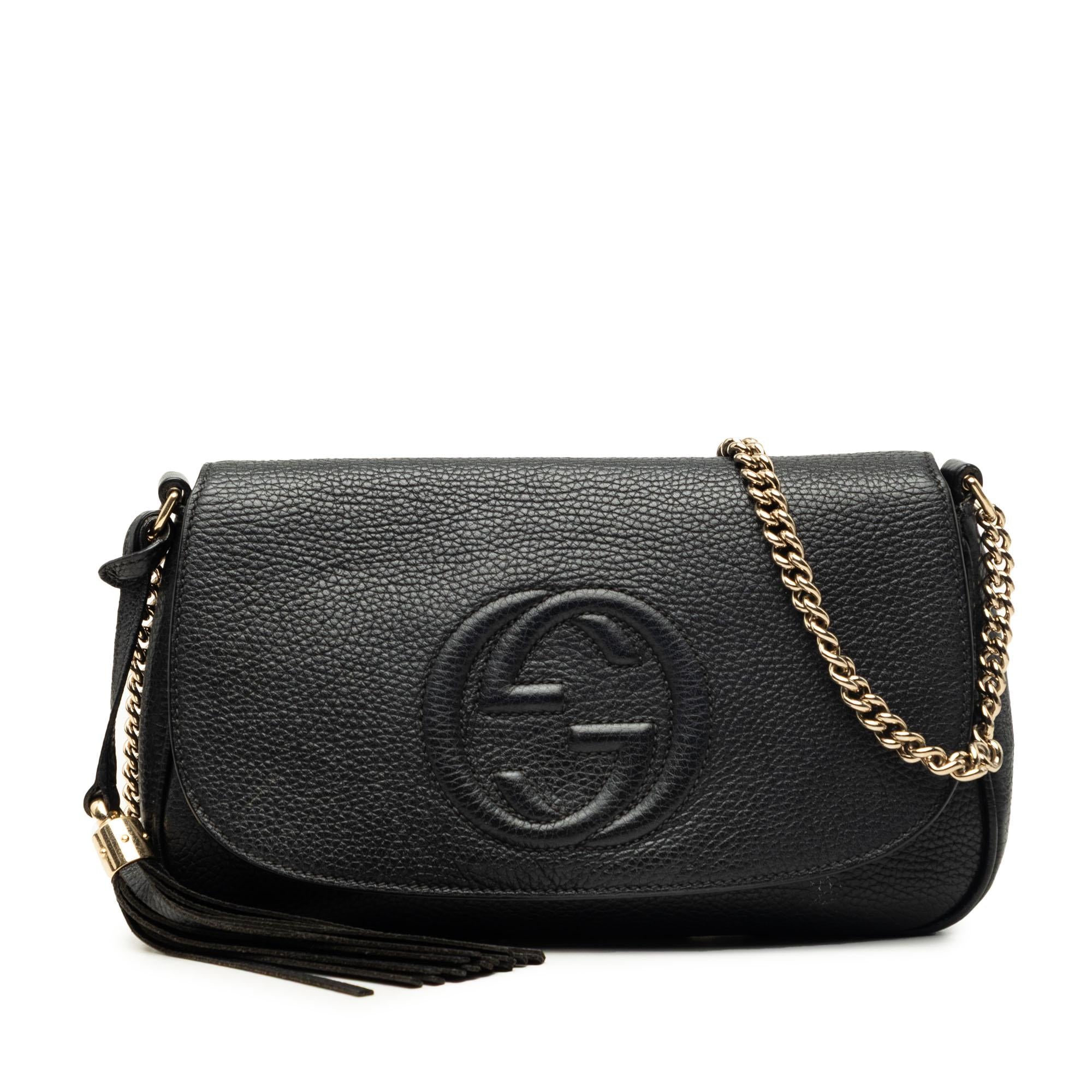 Gucci Medium Calfskin Soho Chain Flap Crossbody
