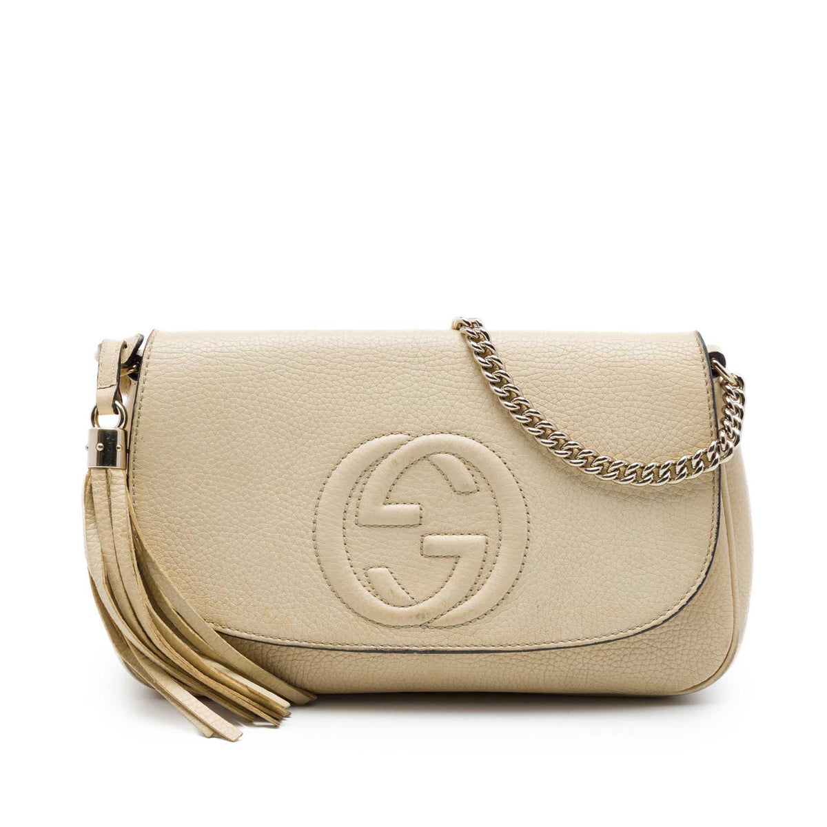 Gucci Medium Calfskin Soho Chain Flap Crossbody