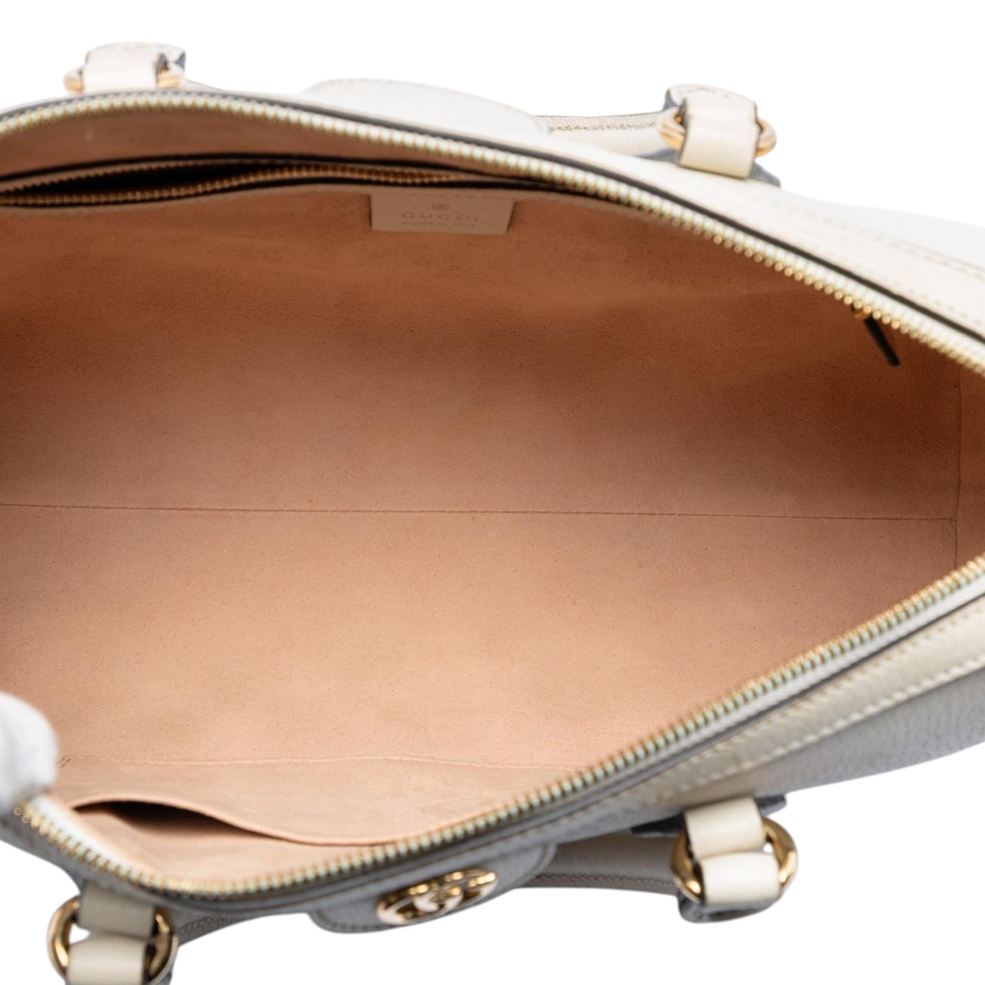 Gucci Medium Calfskin Web Ophidia Top Handle Bag