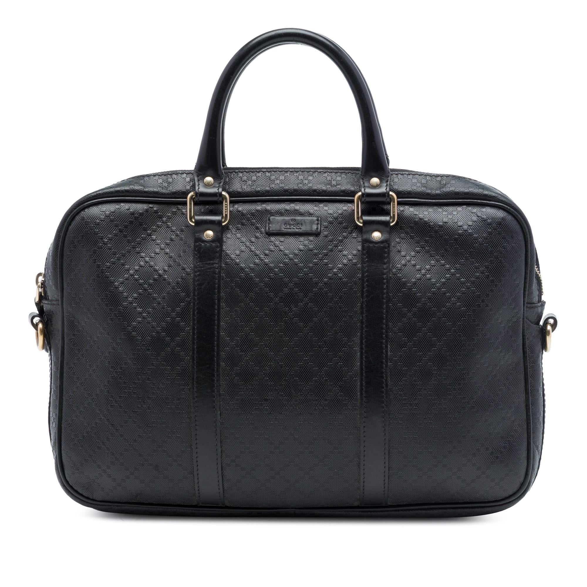 Gucci Medium Diamante Calfskin Bright Business Bag
