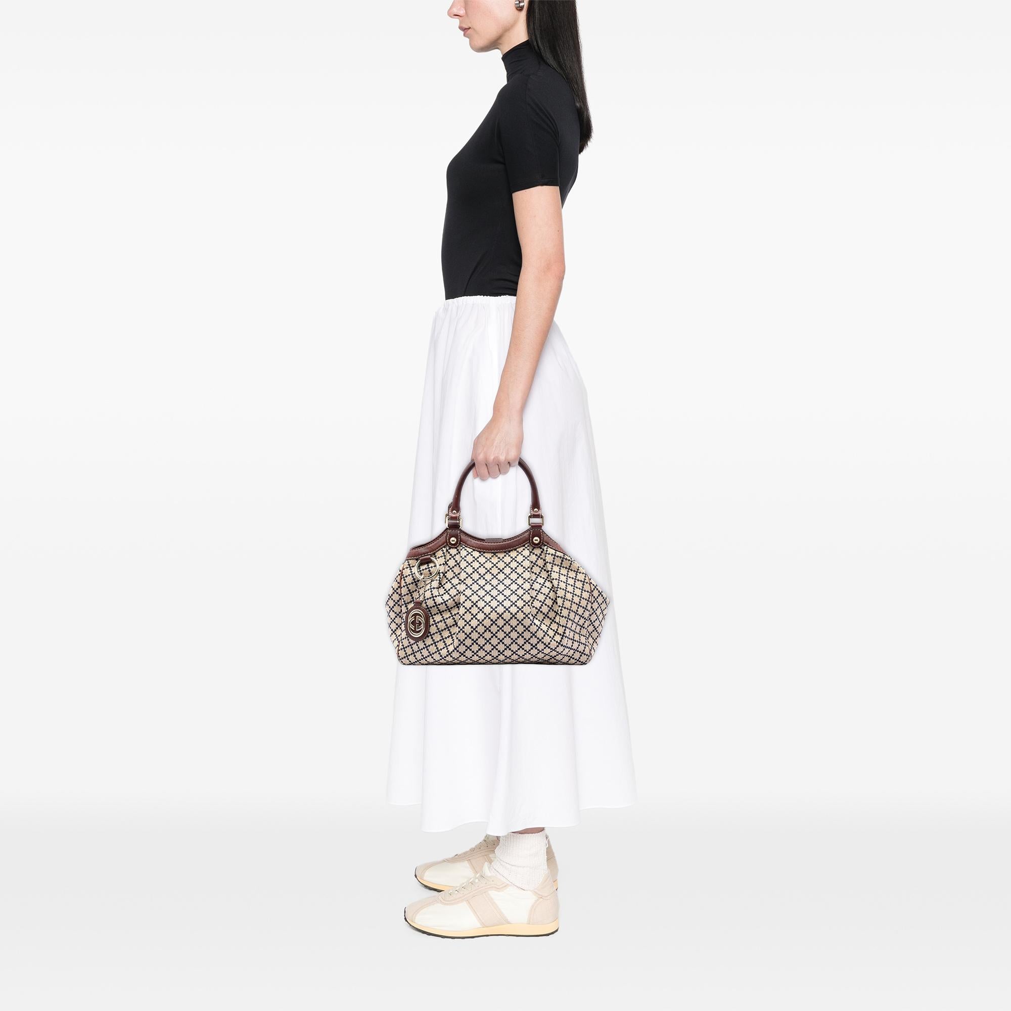 Gucci Medium Diamante Canvas Sukey Tote