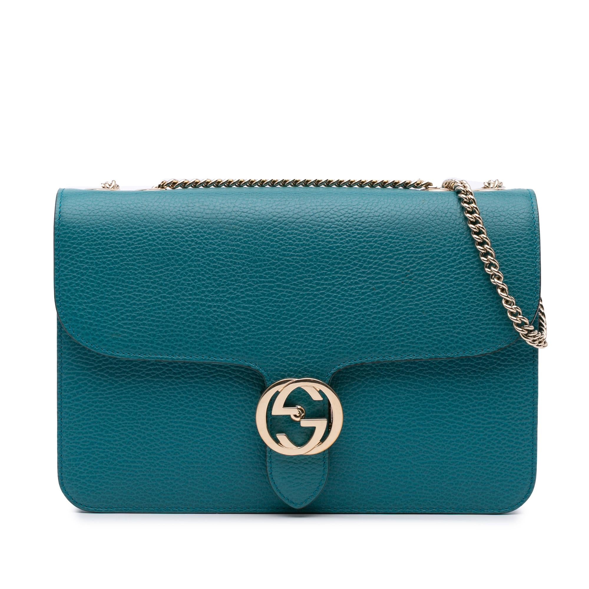 Gucci Medium Dollar Calfskin Interlocking G Crossbody