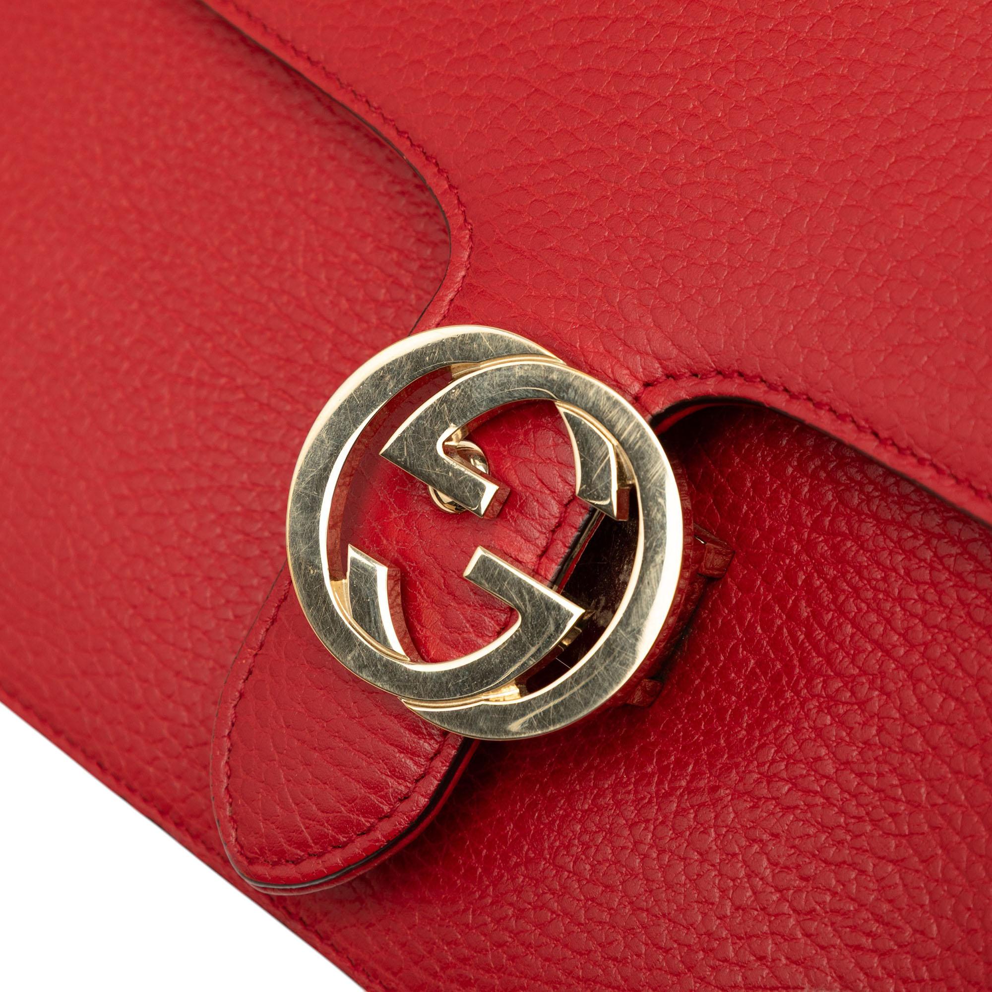 Gucci Medium Dollar Calfskin Interlocking G Crossbody