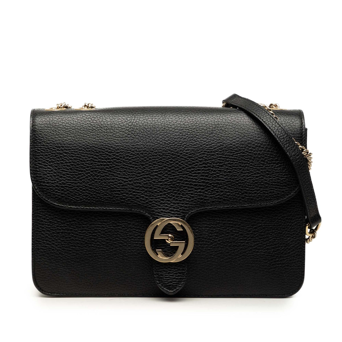 Gucci Medium Dollar Calfskin Interlocking G Crossbody