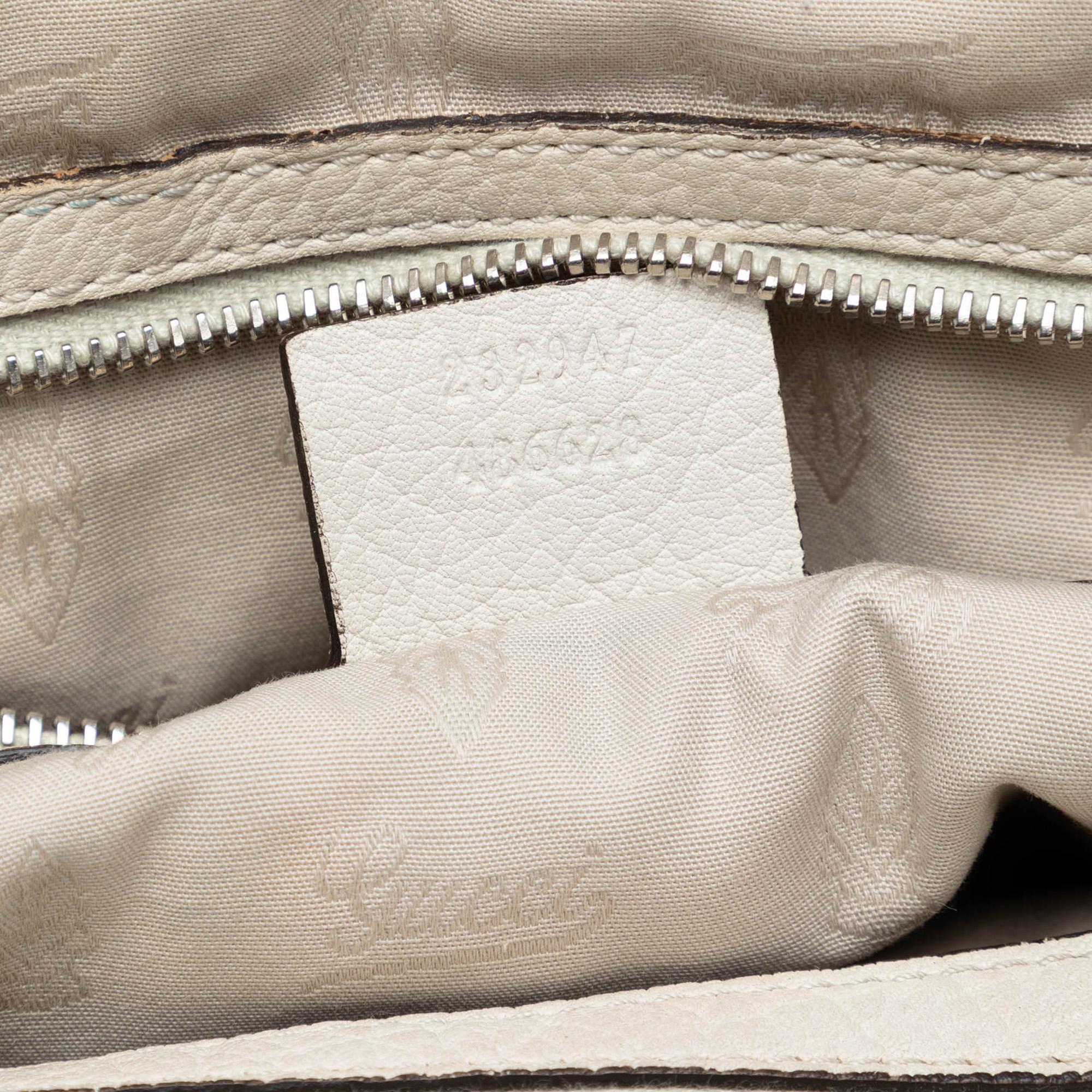 Gucci Medium GG Canvas Bamboo Libeccio Tote