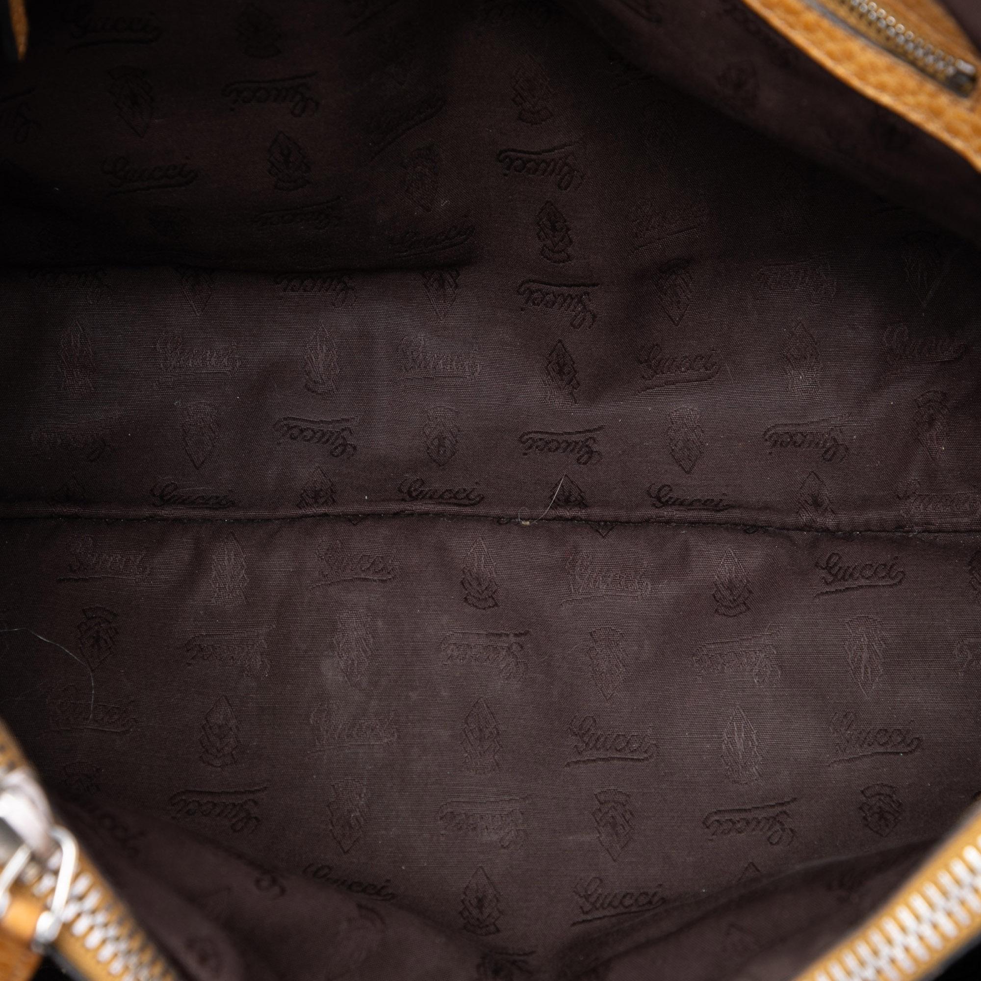 Gucci Medium GG Canvas Bamboo Libeccio Tote