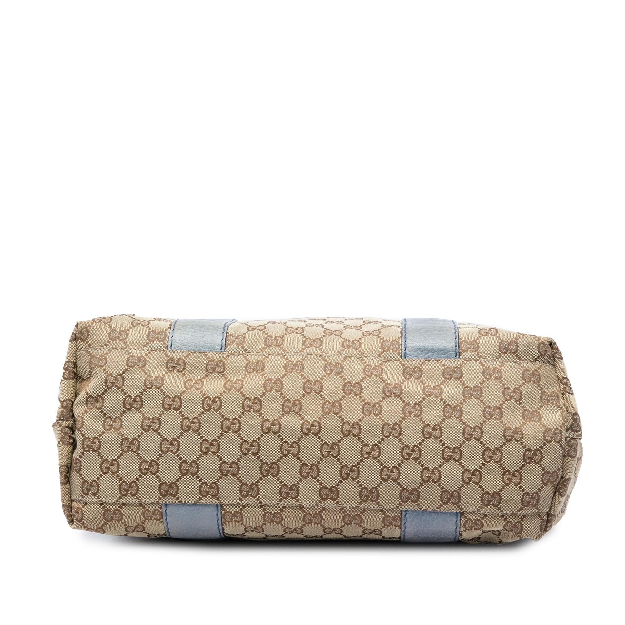 Gucci Medium GG Canvas Bamboo Libeccio Tote