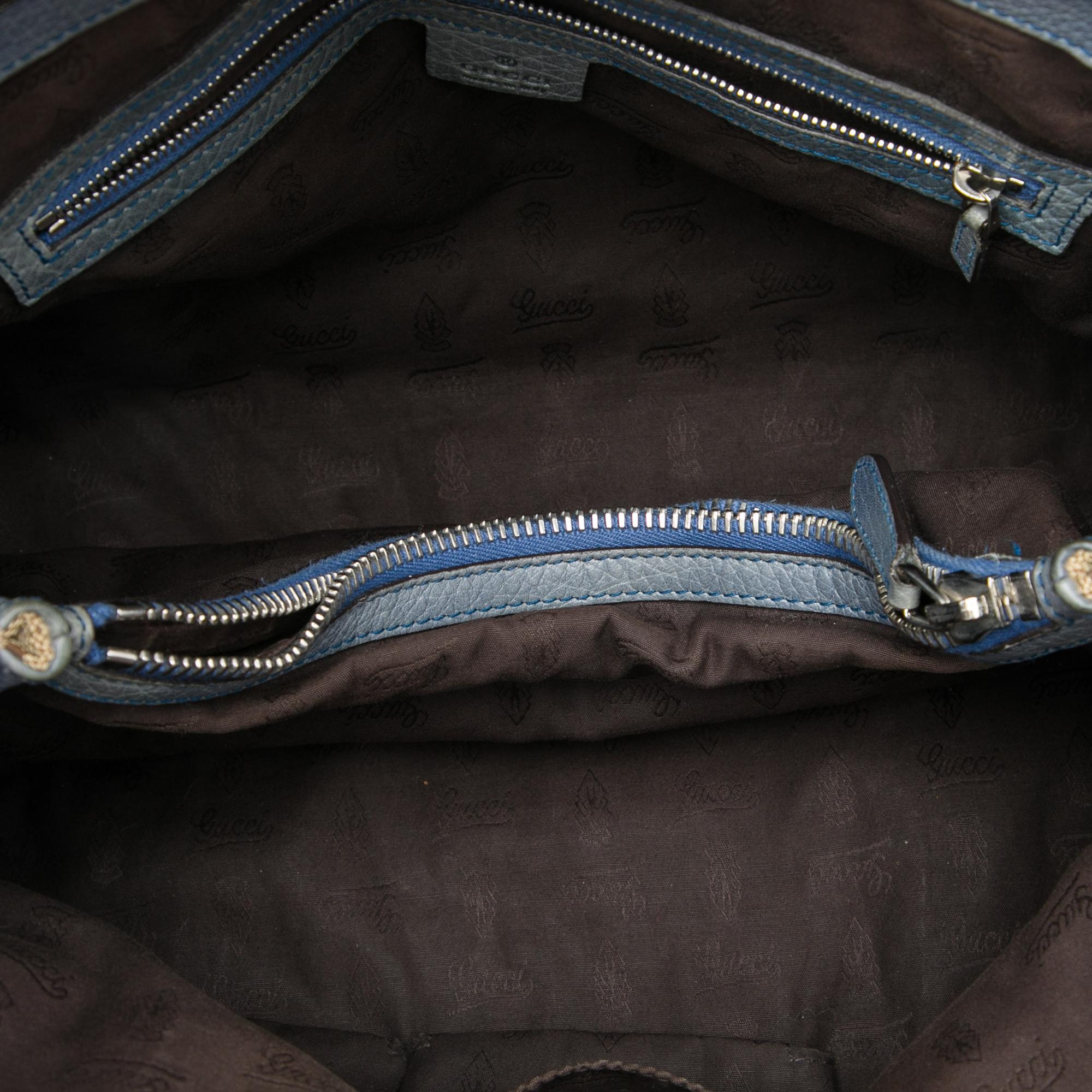Gucci Medium GG Canvas Bamboo Libeccio Tote