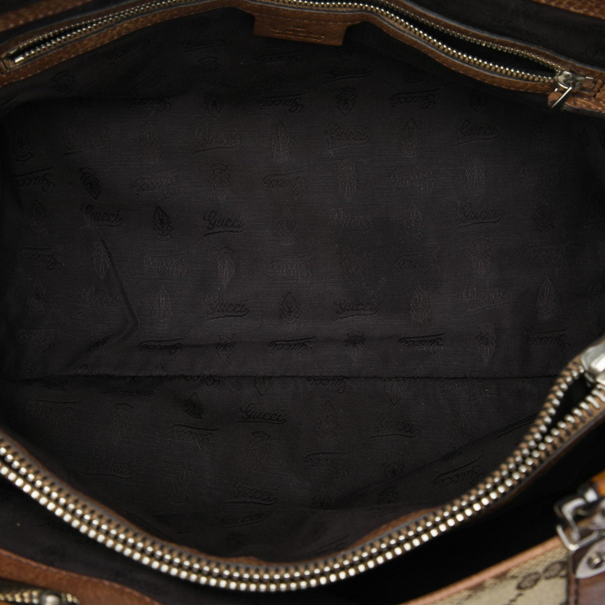 Gucci Medium GG Canvas Bamboo Libeccio Tote