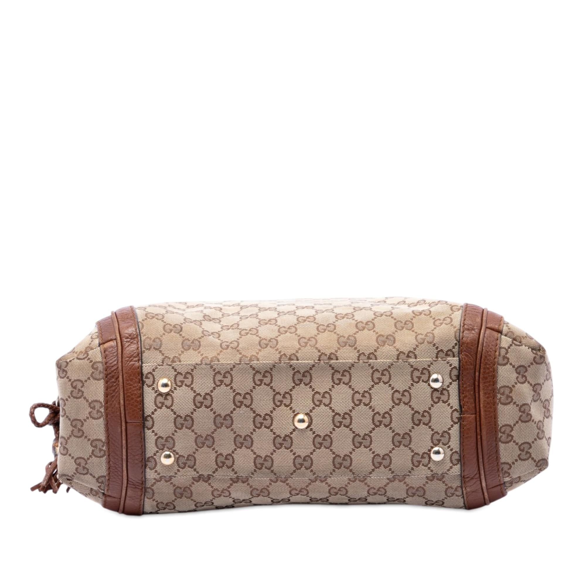 Gucci Medium GG Canvas Bella Shoulder Bag