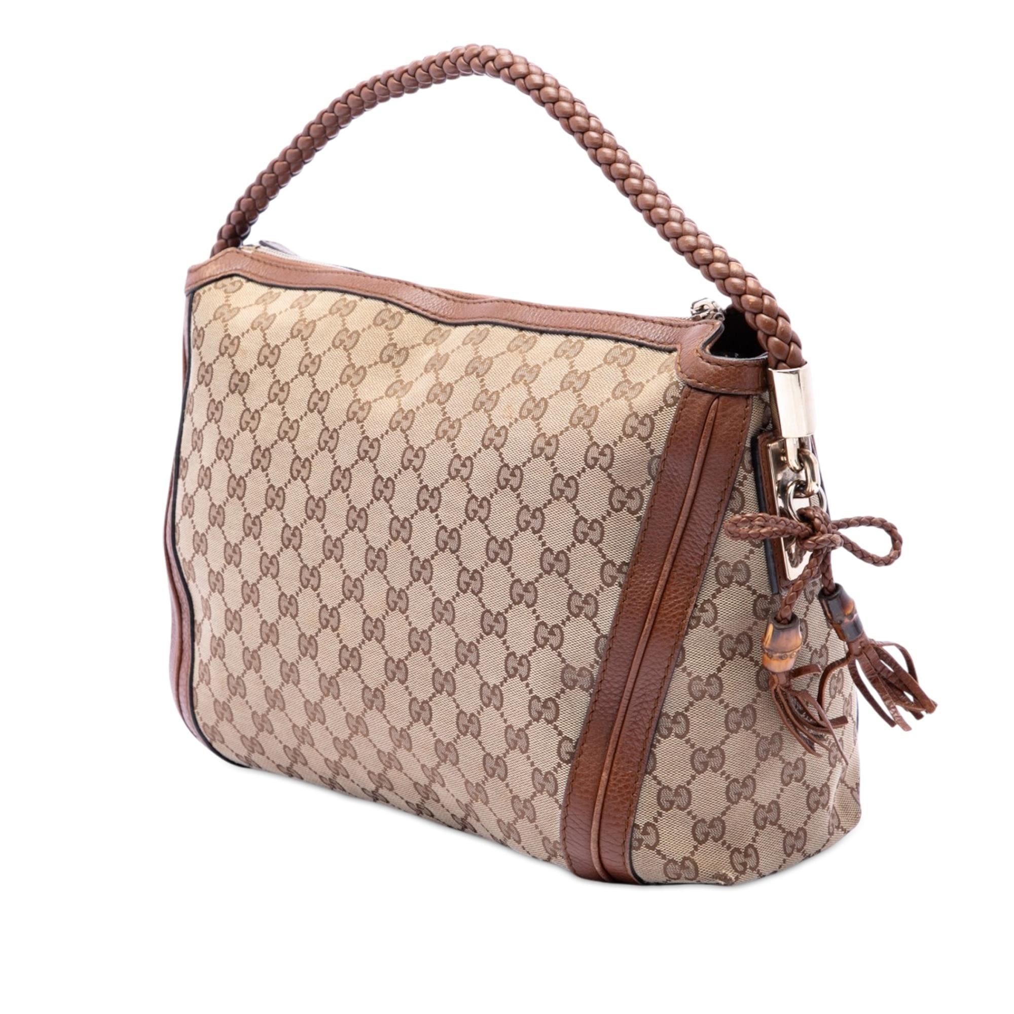 Gucci Medium GG Canvas Bella Shoulder Bag