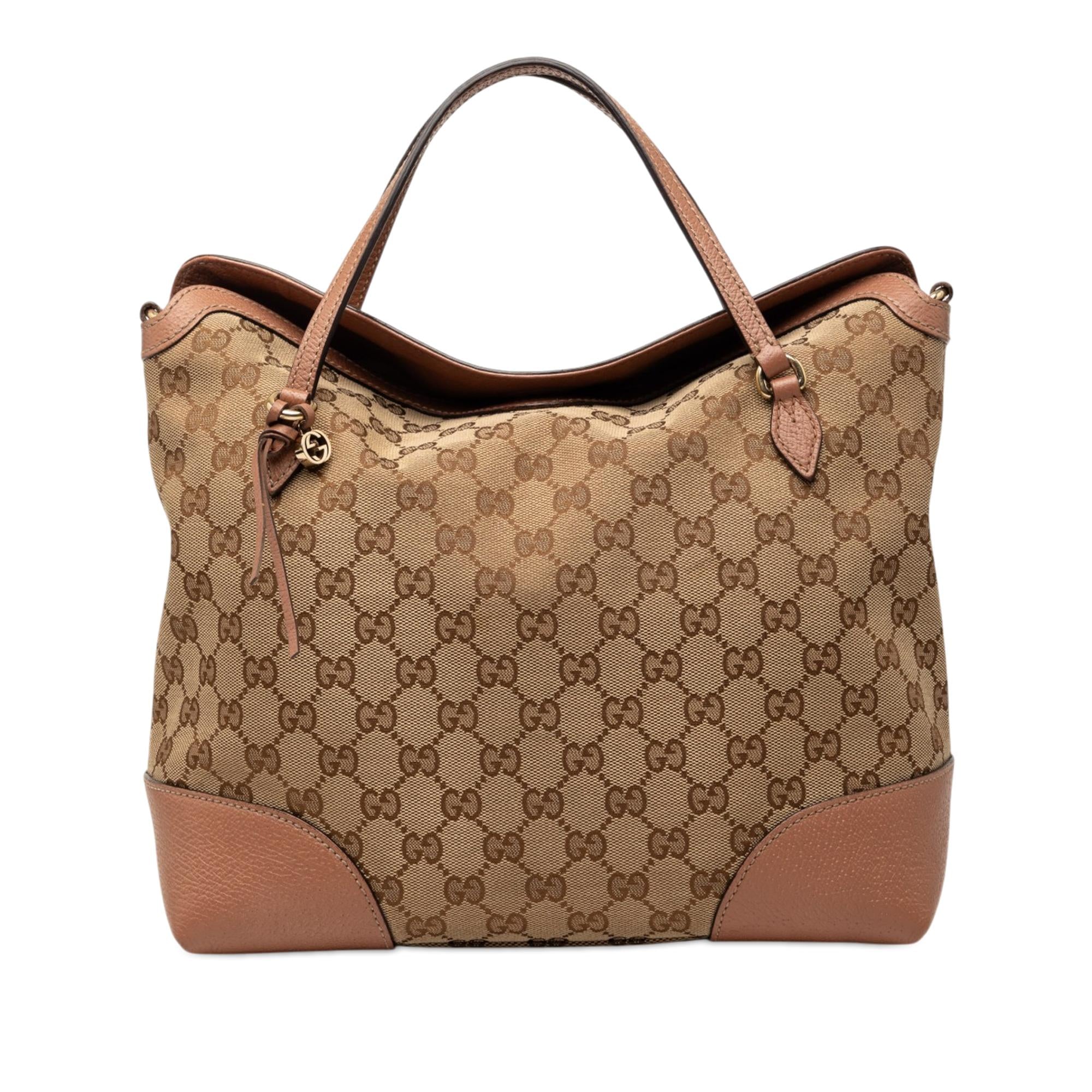 Gucci Medium GG Canvas Bree Fold Over Tote