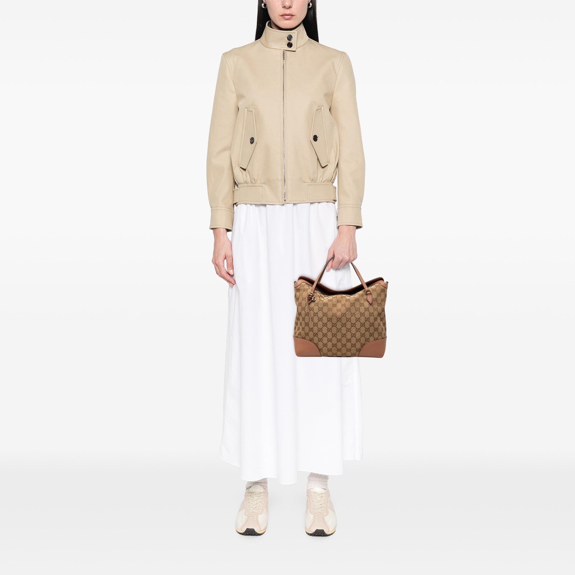 Gucci Medium GG Canvas Bree Fold Over Tote