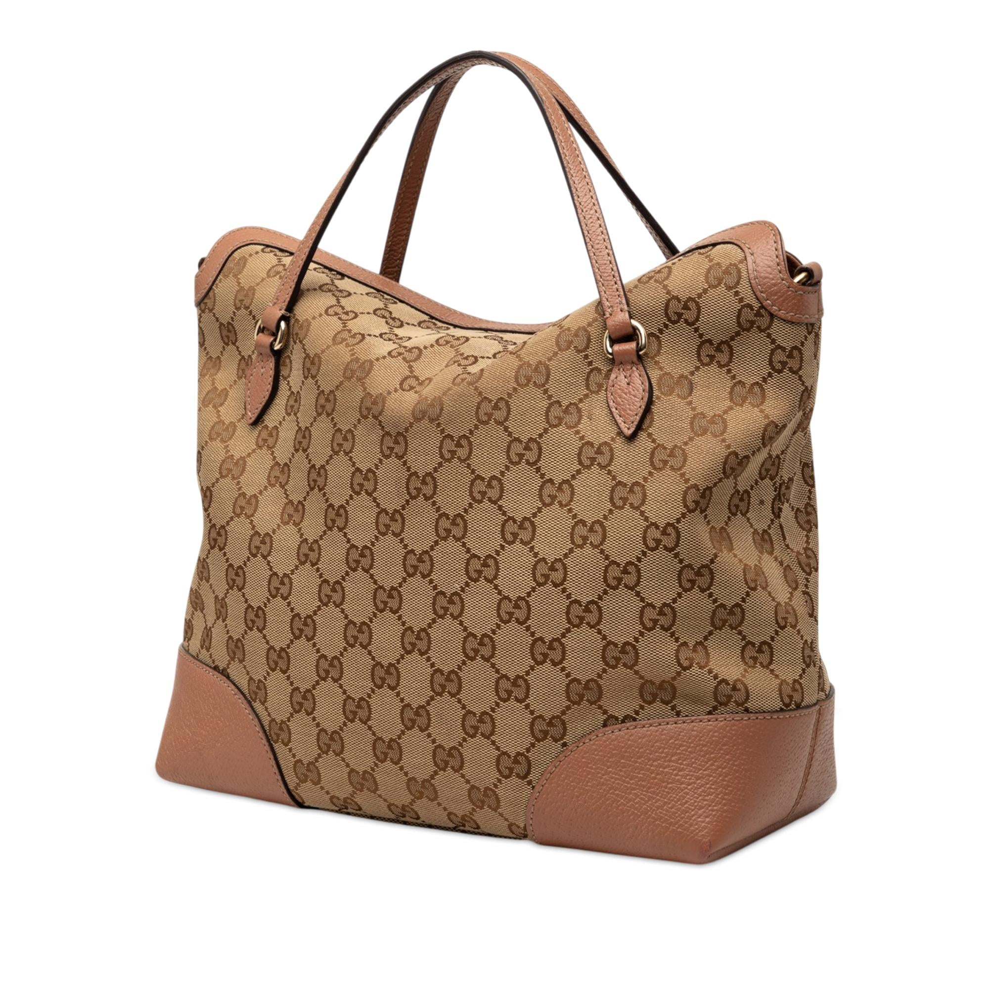 Gucci Medium GG Canvas Bree Fold Over Tote
