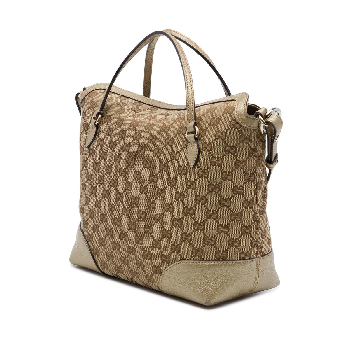 Gucci Medium GG Canvas Bree Fold Over Tote