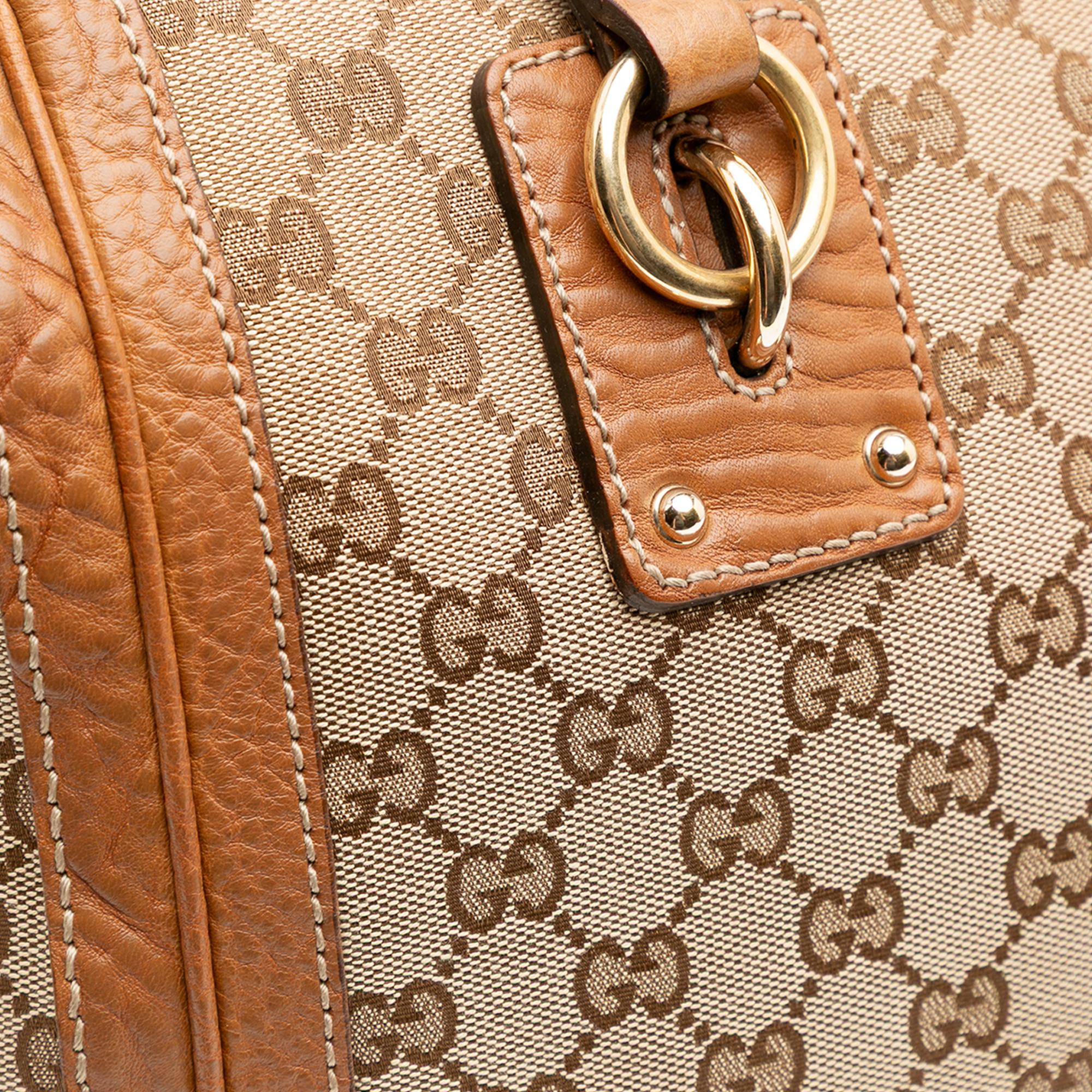 Gucci Medium GG Canvas Charm Satchel
