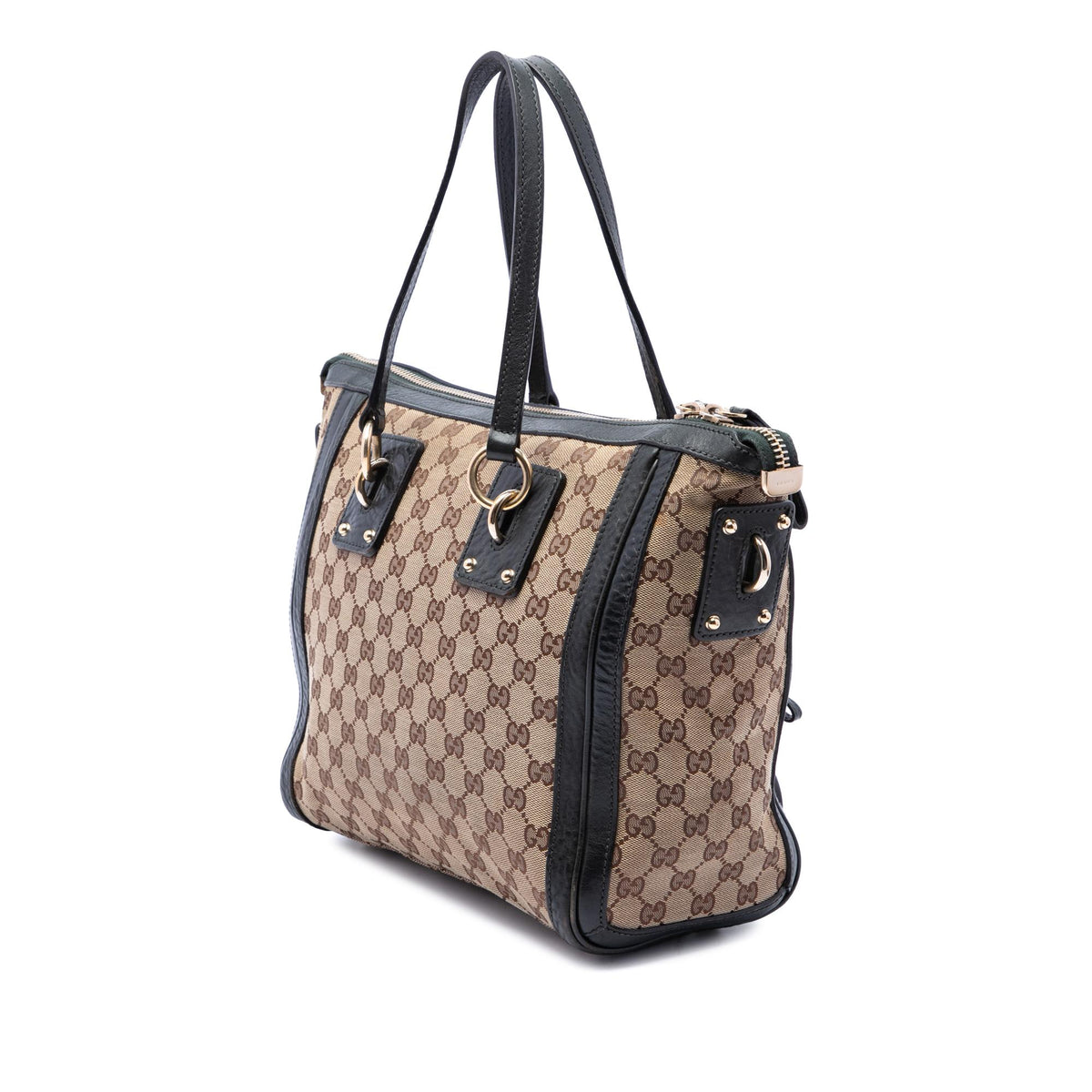 Gucci Medium GG Canvas Charm Satchel