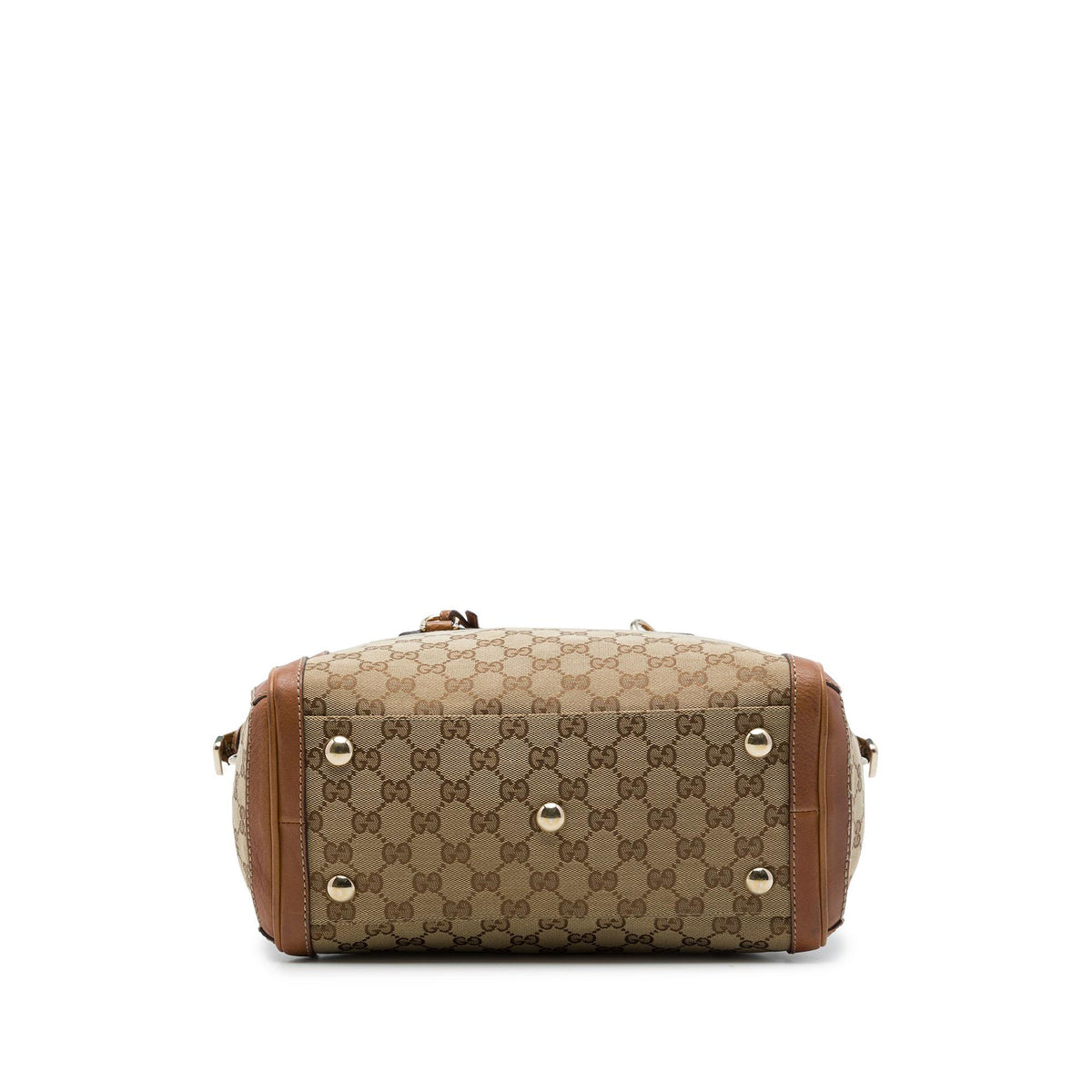 Gucci Medium GG Canvas Charm Satchel