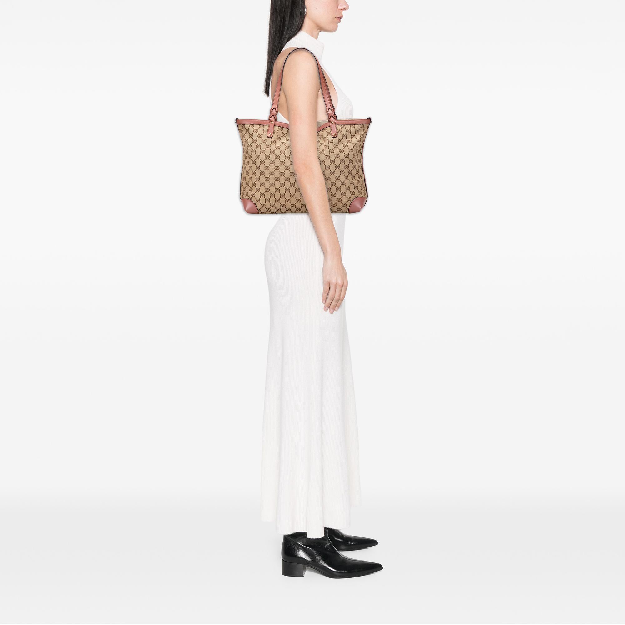 Gucci Medium GG Canvas Craft Tote