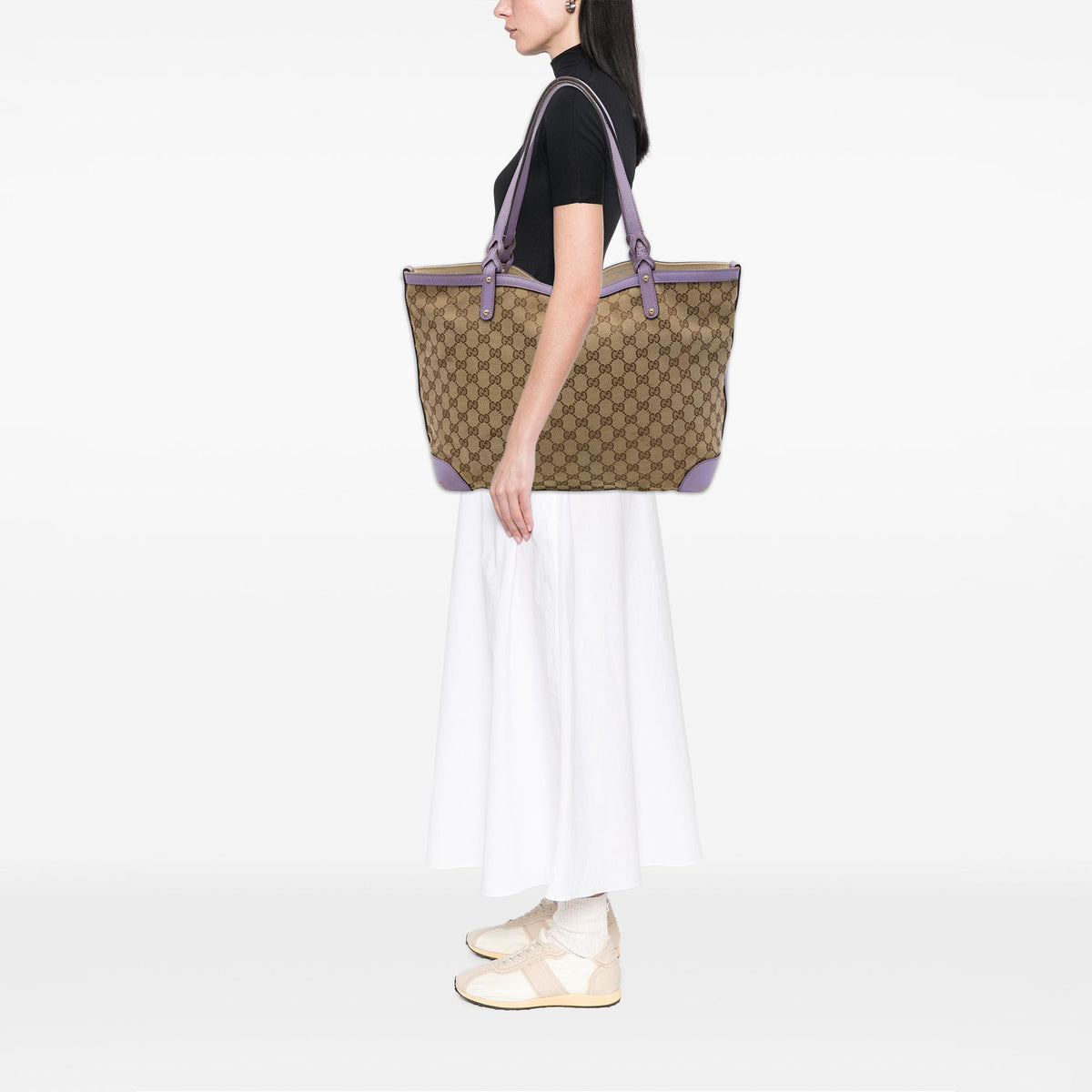 Gucci Medium GG Canvas Craft Tote